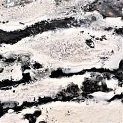 Yin Yang Ocean, Mixed Media on Wood Panel