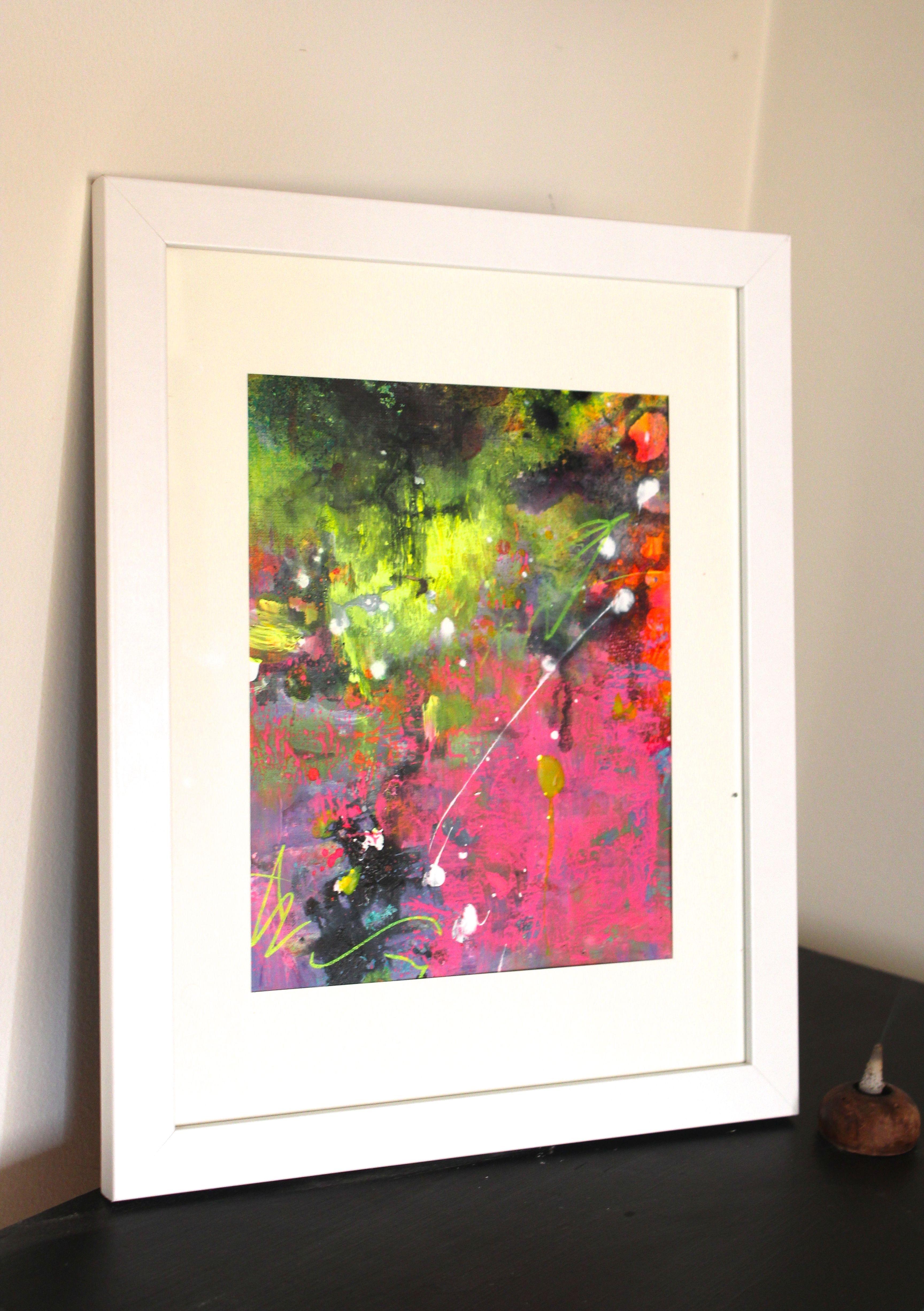 Aves del paraíso 7, Pintura, Acrílico sobre papel en venta 1