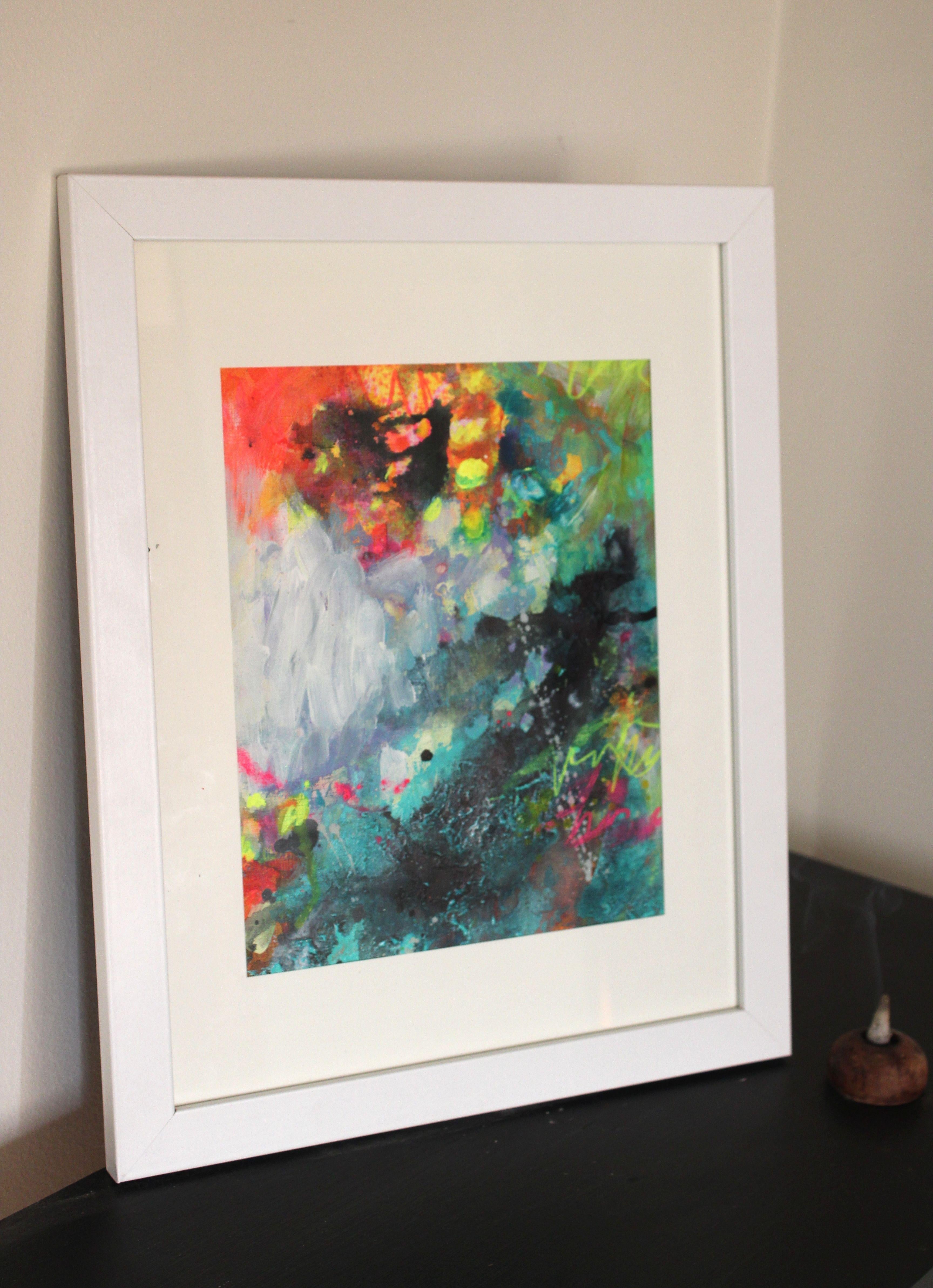 Aves del paraíso 8, Pintura, Acrílico sobre papel en venta 1