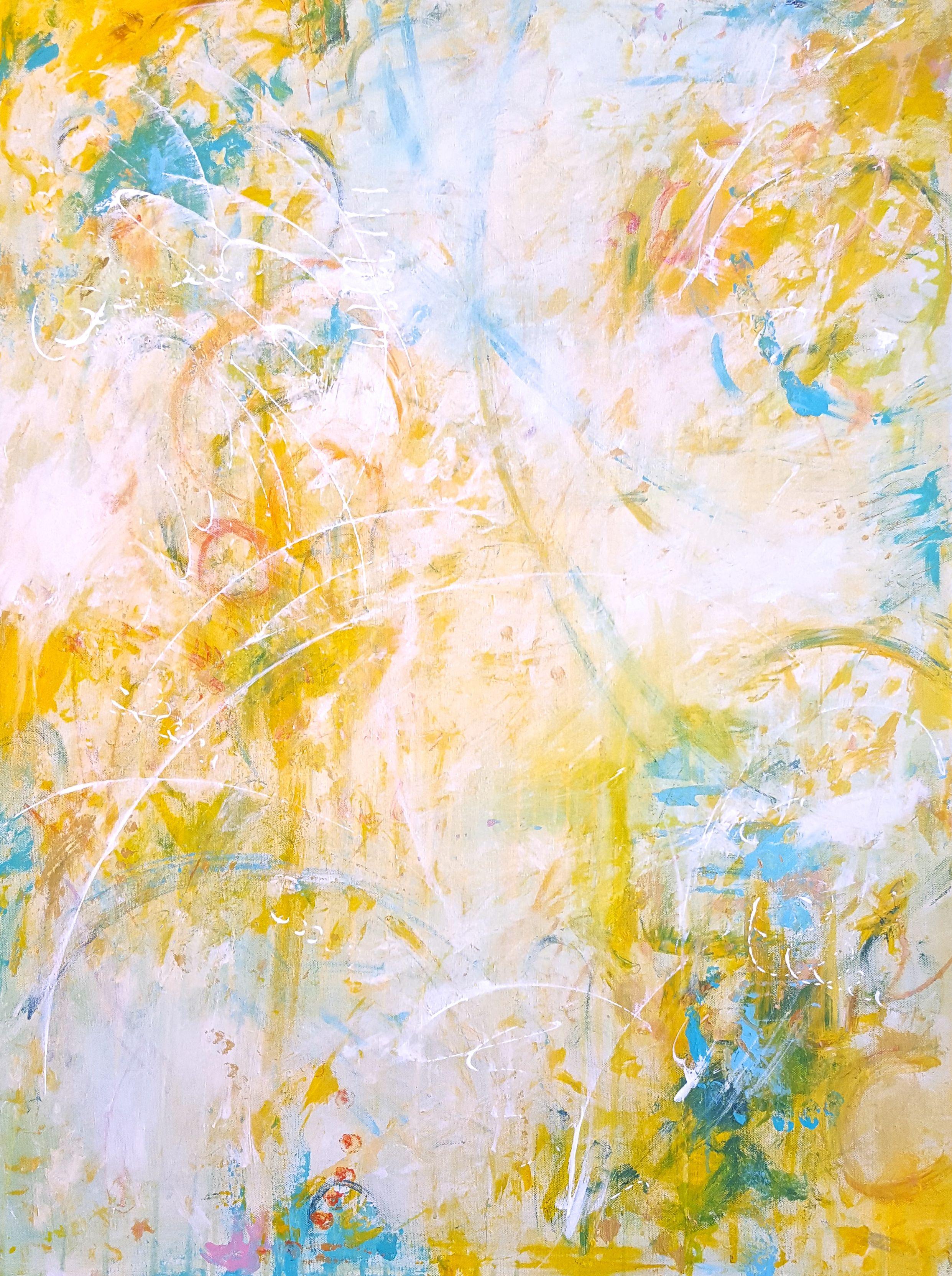 Abstract Painting Laura Spring - Extase, peinture, acrylique sur toile