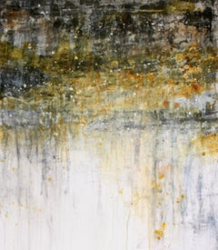 Foggy Fall Forest, Painting, Acrylic on Paper