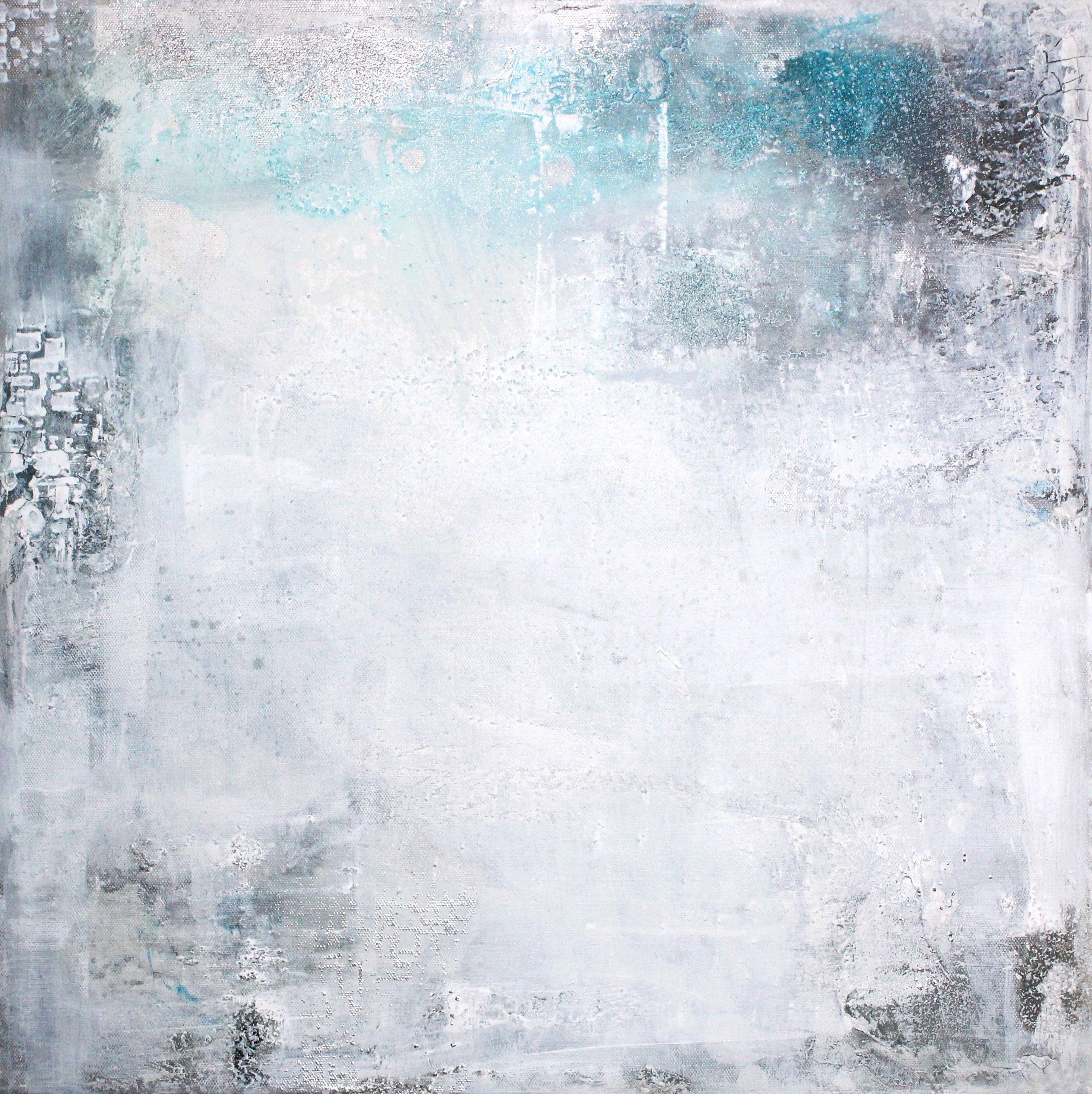 Laura Spring Abstract Painting - Have you seen the moon tonight? 2, Painting, Acrylic on Canvas