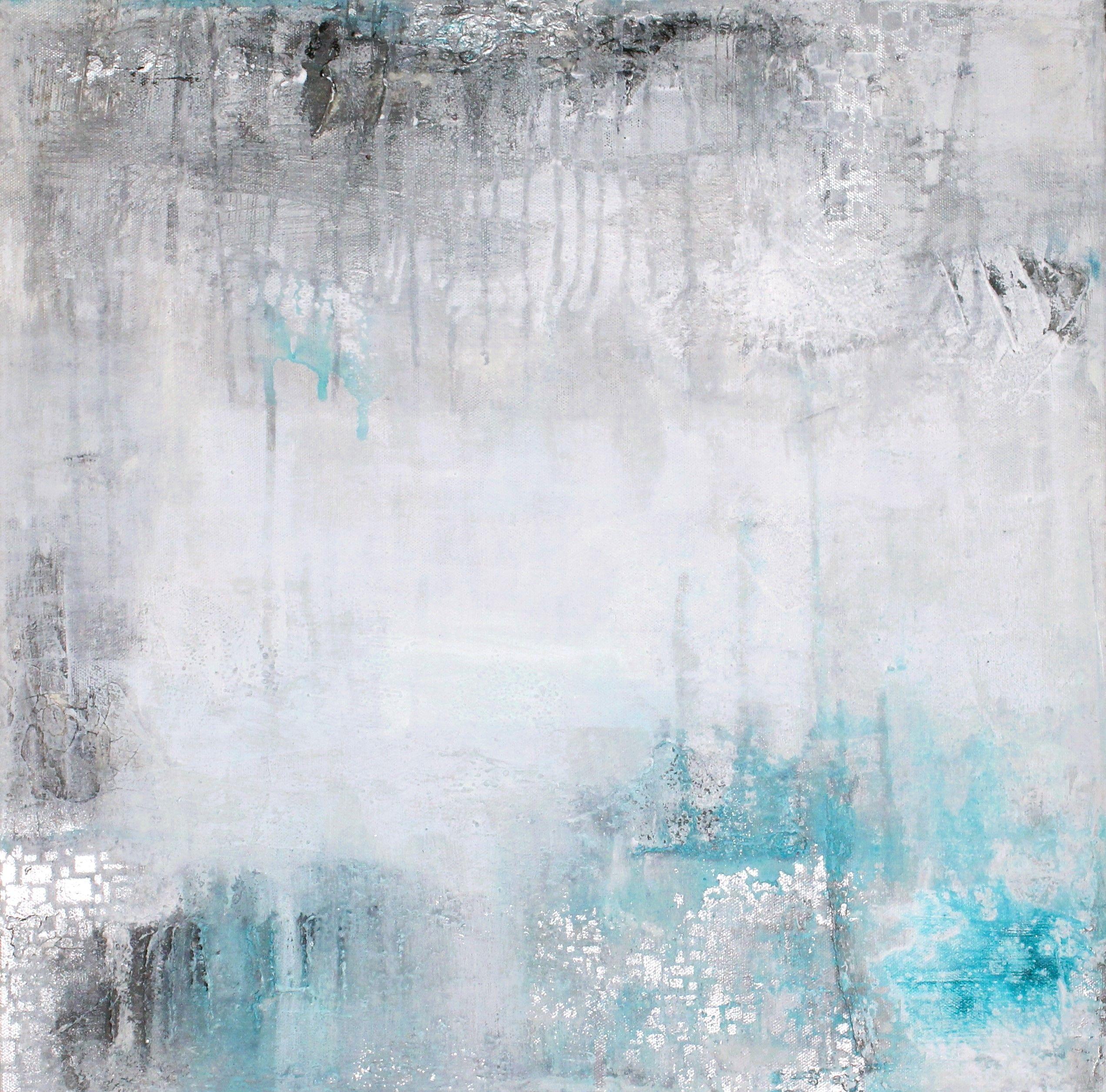 Laura Spring Abstract Painting - Have you seen the moon tonight? 3, Painting, Acrylic on Canvas