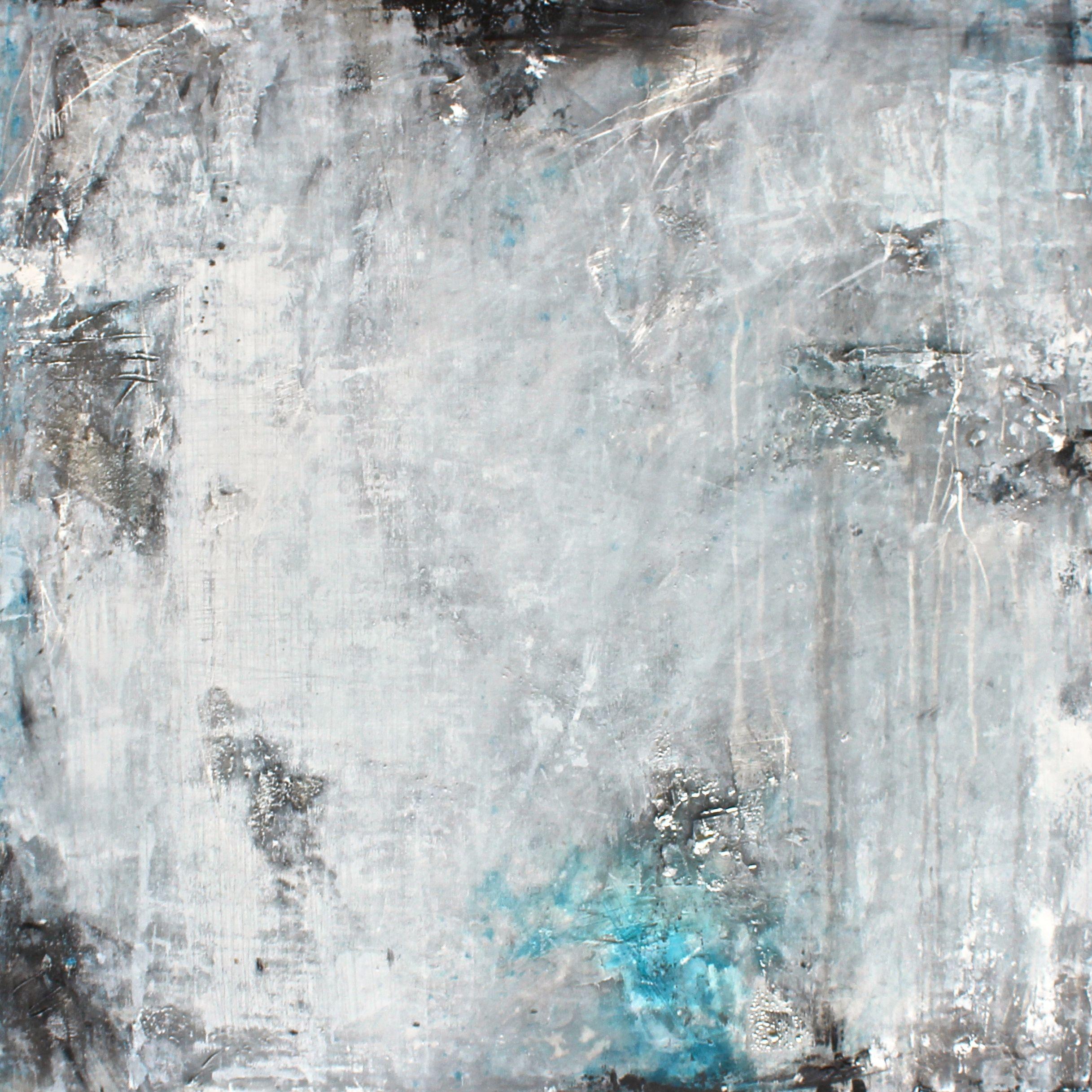 Laura Spring Abstract Painting - Have you seen the moon tonight?, Painting, Acrylic on Canvas