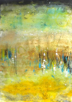 En los campos de oro, Pintura, Acrílico sobre papel