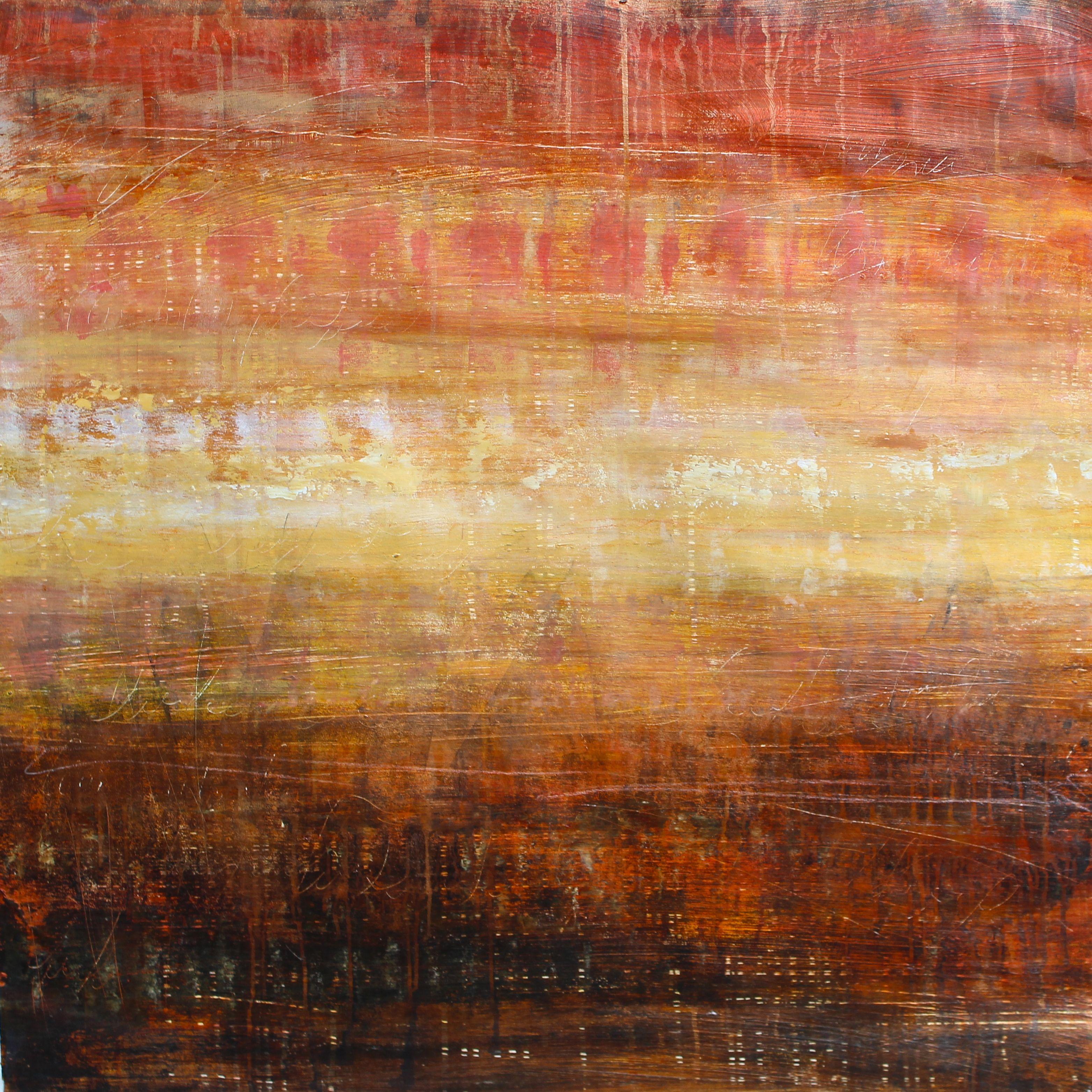 Laura Spring Abstract Painting - Kalahari 1, Painting, Acrylic on Paper