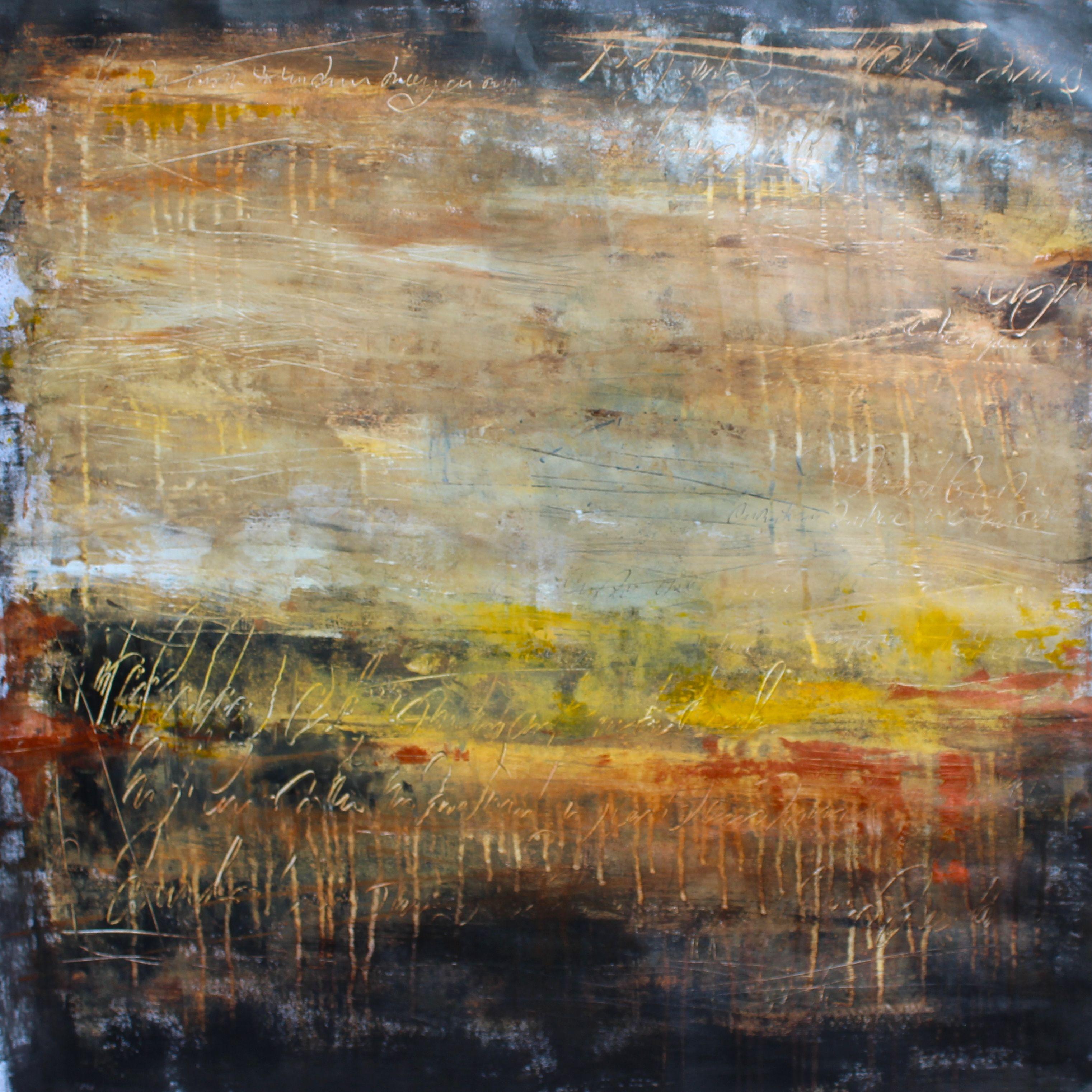 Abstract Painting de Laura Spring - Kalahari II, Pintura, Acrílico sobre papel
