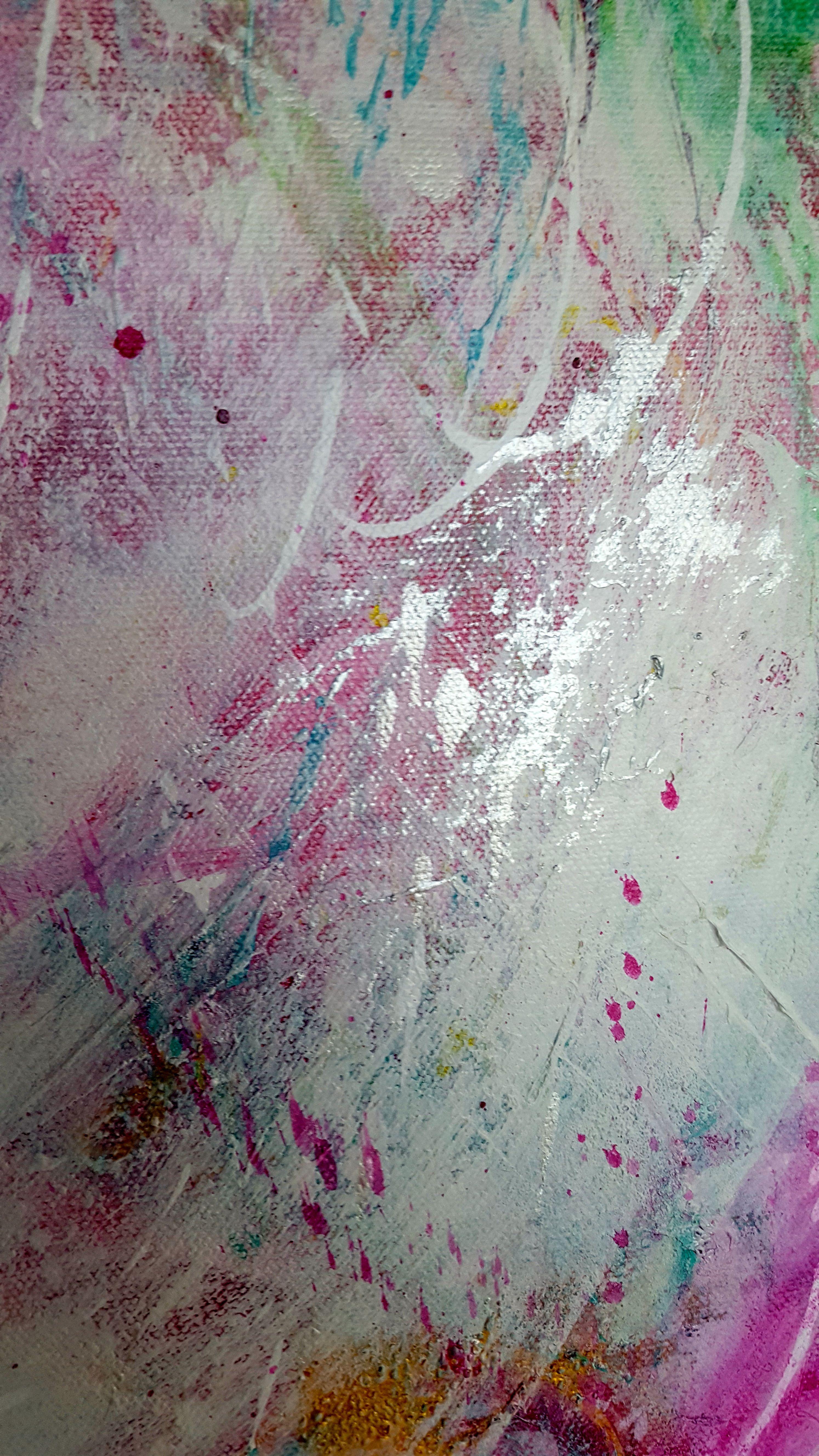 Life, Oh Life !!!, peinture, acrylique sur toile - Abstrait Painting par Laura Spring