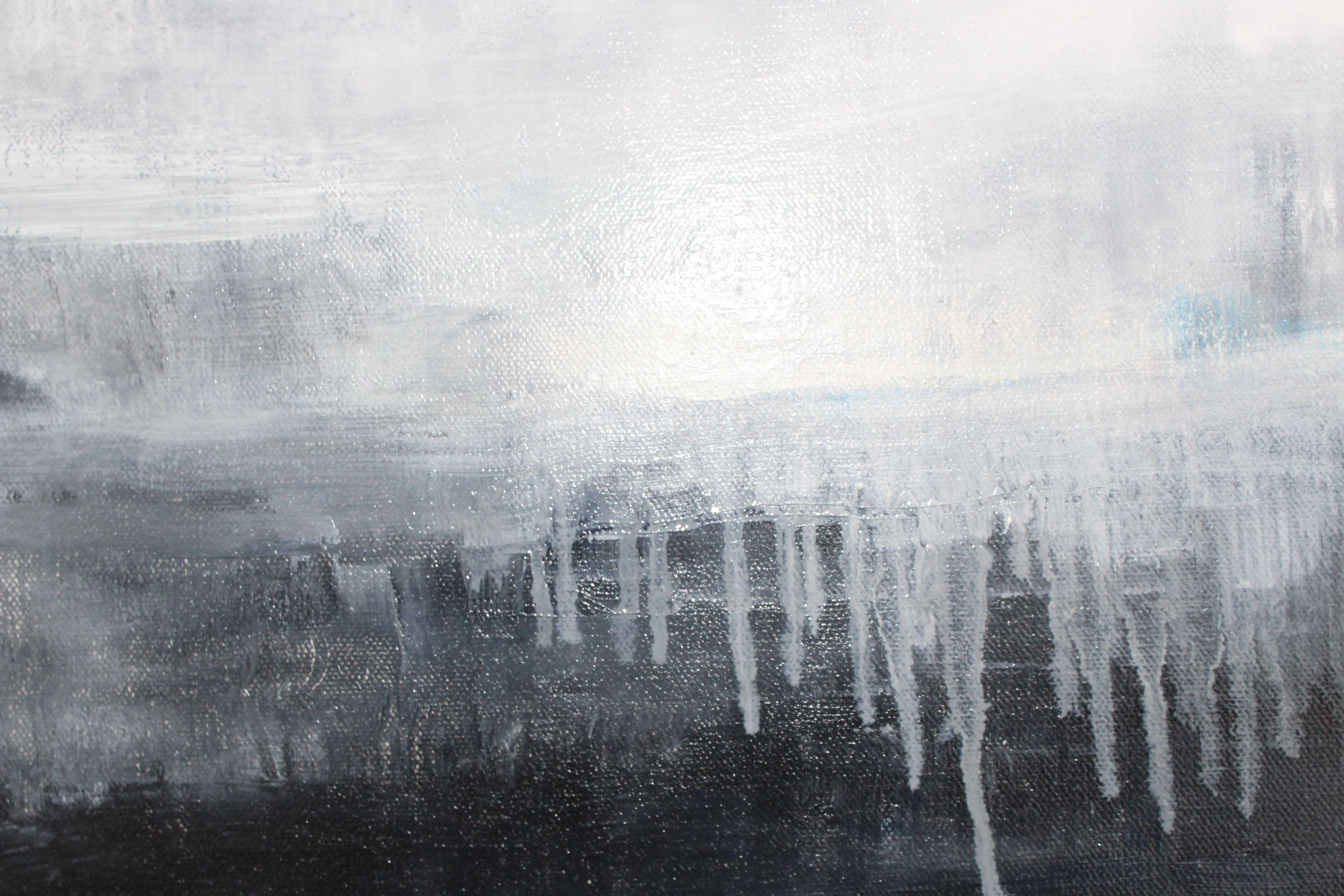 Moving through Winter, Gemälde, Öl auf Leinwand (Abstrakt), Painting, von Laura Spring