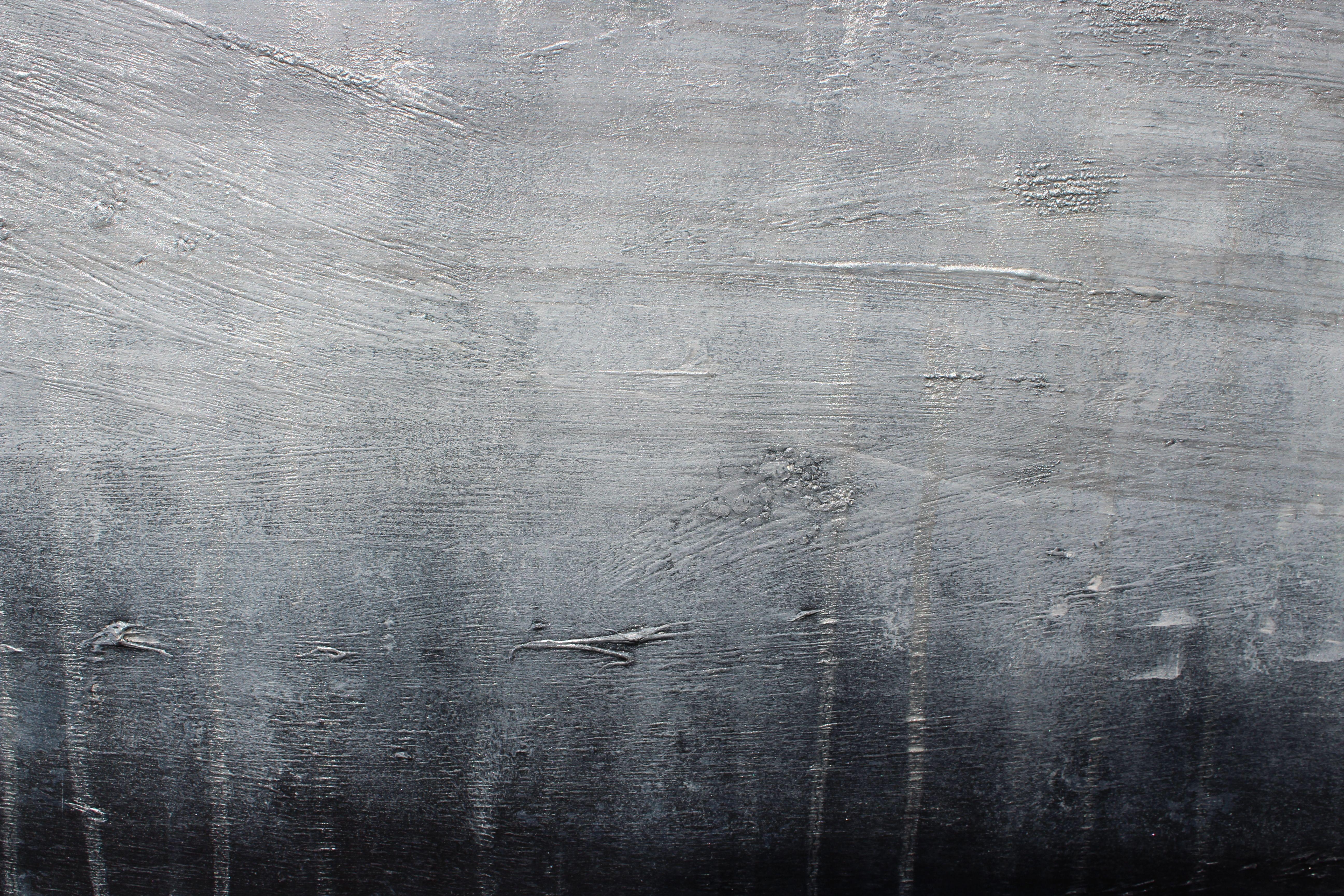 Noche iluminada, Pintura, Acrílico sobre papel - Painting Abstracto de Laura Spring