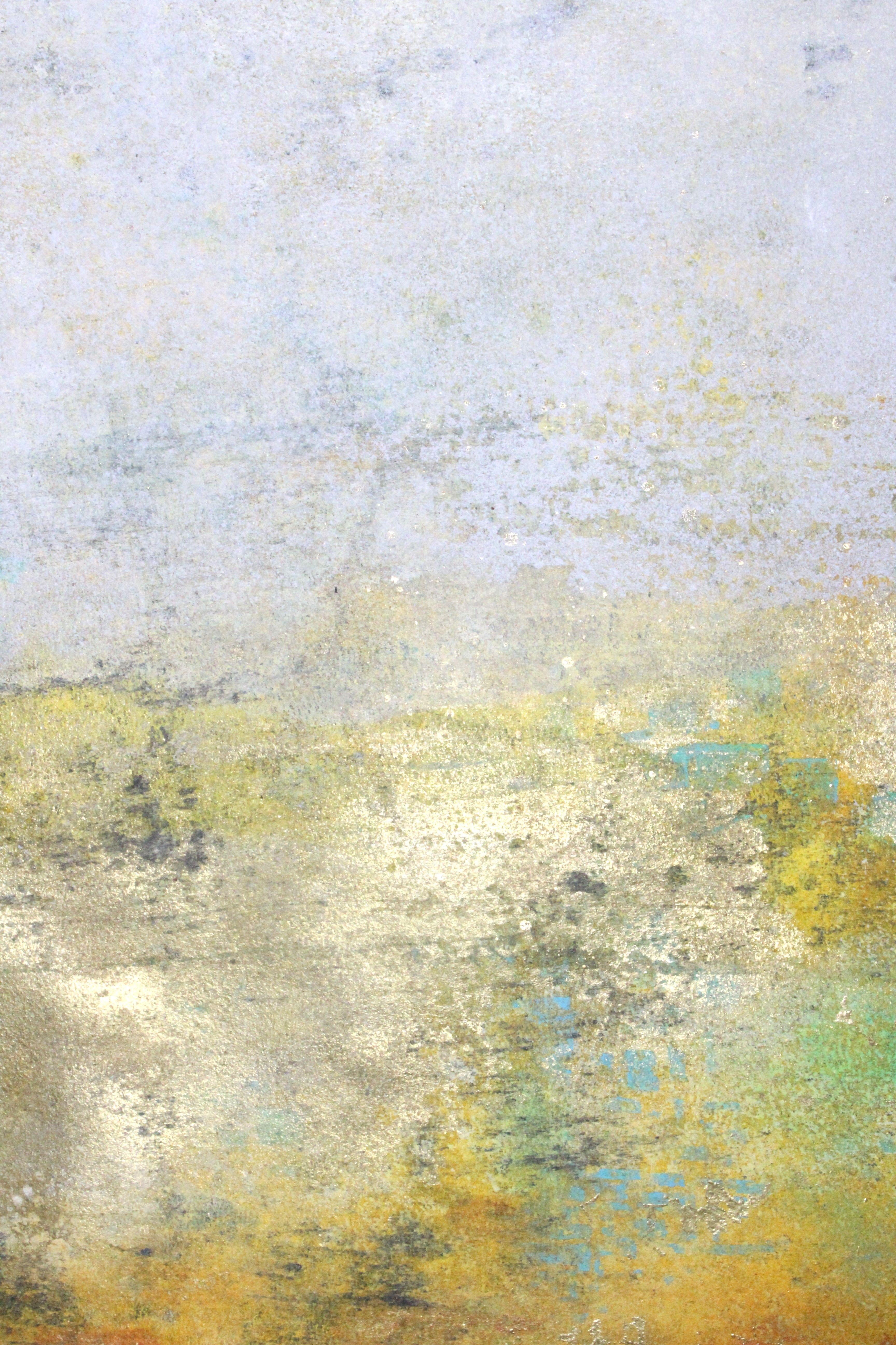 En la superficie 6, Pintura, Acrílico sobre papel - Painting de Laura Spring
