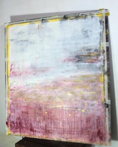 Pink Landscape, Painting, Acrylic on Paper