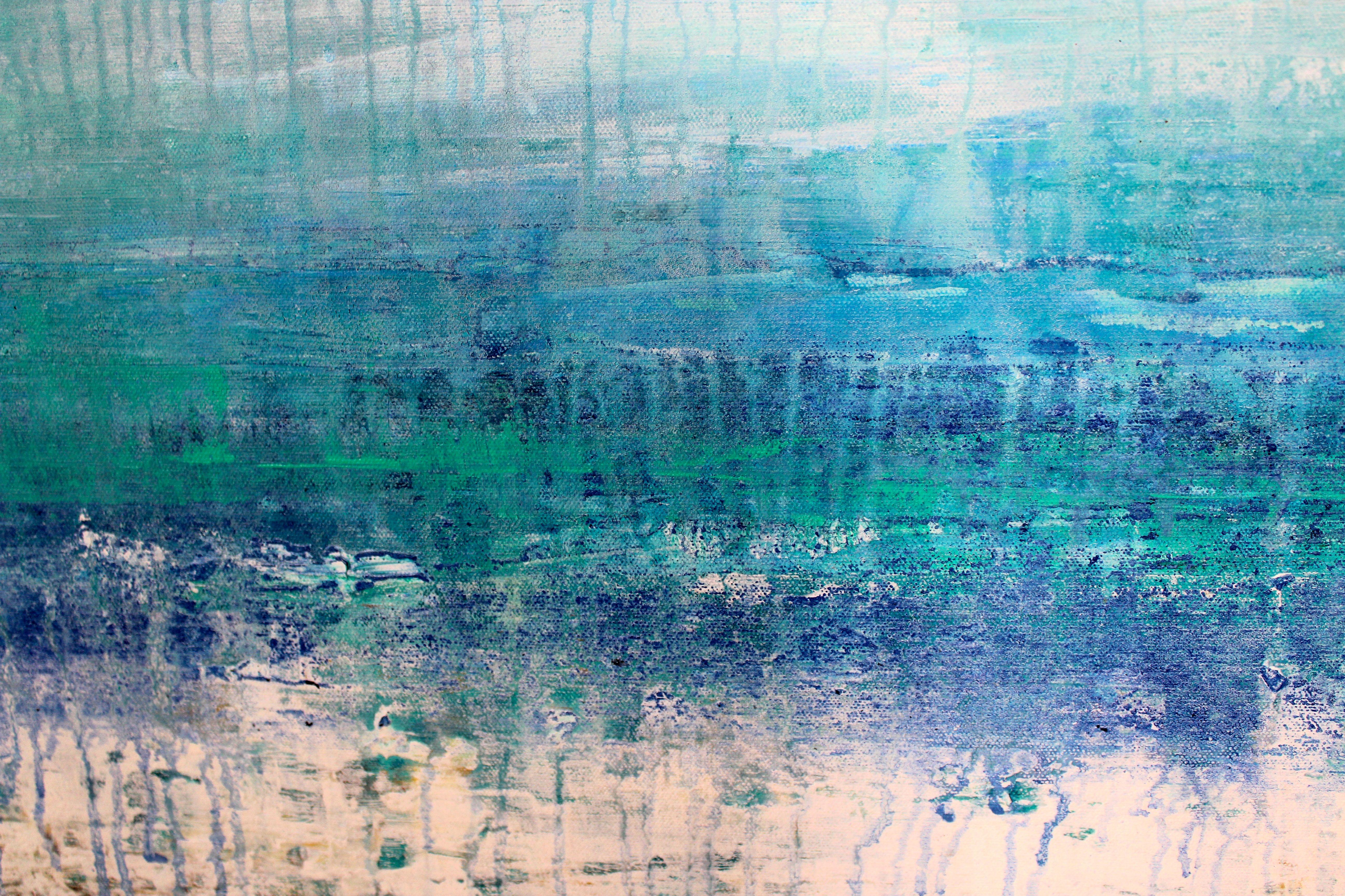 Pioggia, Pittura, Acrilico su tela - Painting di Laura Spring