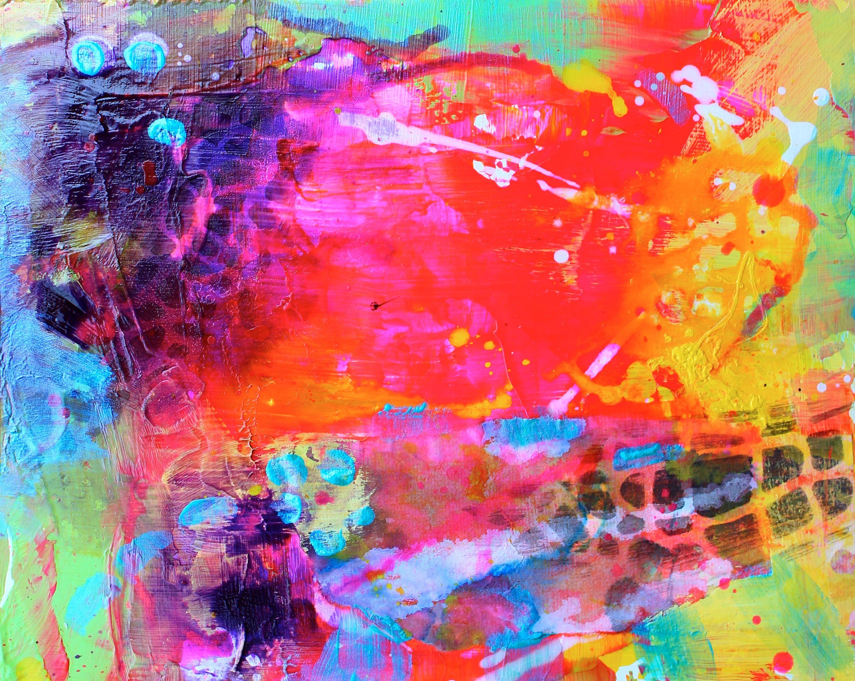 ¡Brille con fuerza ! 7, Pintura, Acrílico sobre panel MDF - Painting de Laura Spring