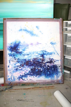 Starry Night, Gemälde, Acryl auf Papier