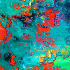 La mappa del mondo 1, Pittura, Acrilico su pannello MDF