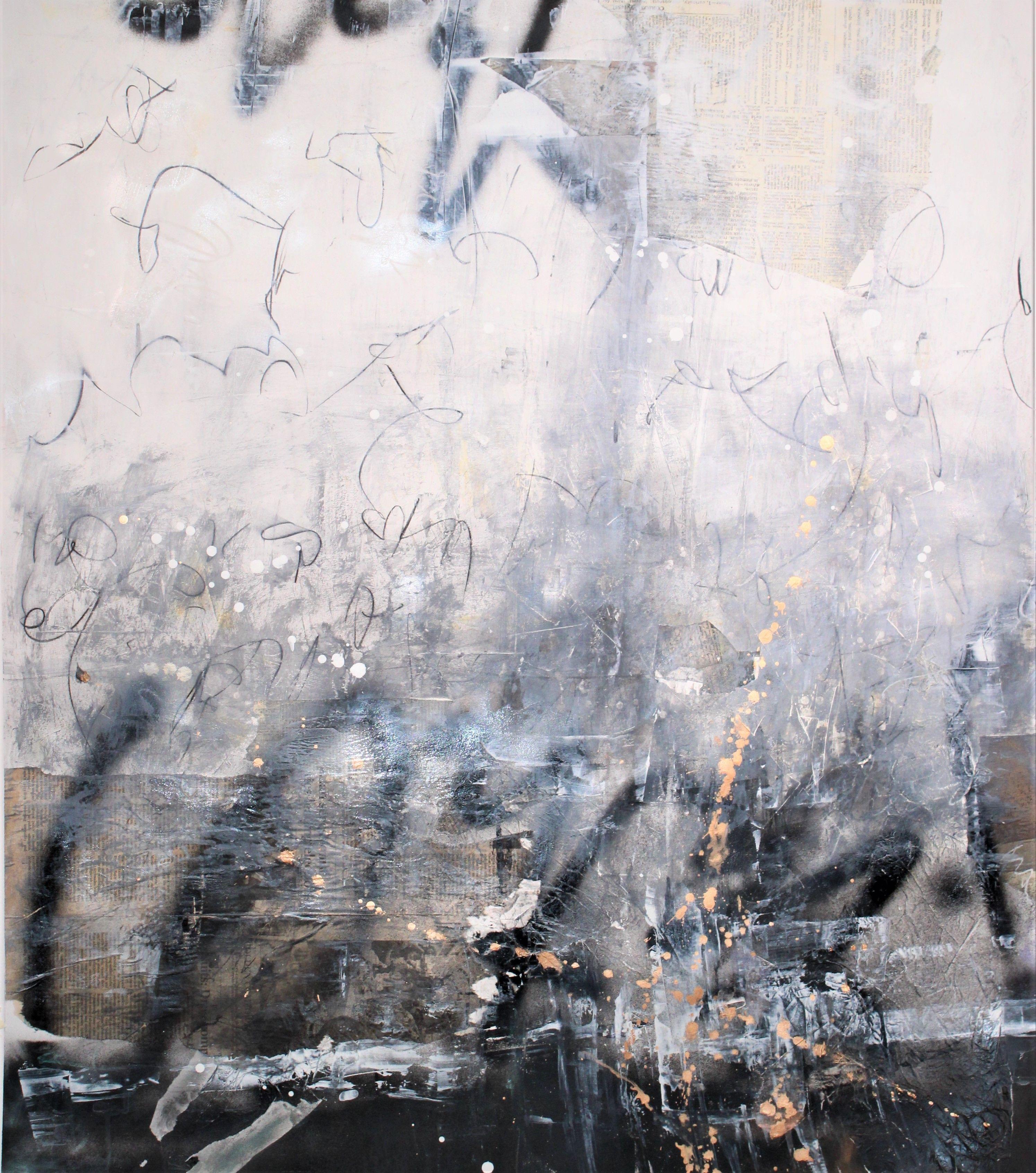 La búsqueda, Pintura, Acrílico sobre papel - Painting de Laura Spring