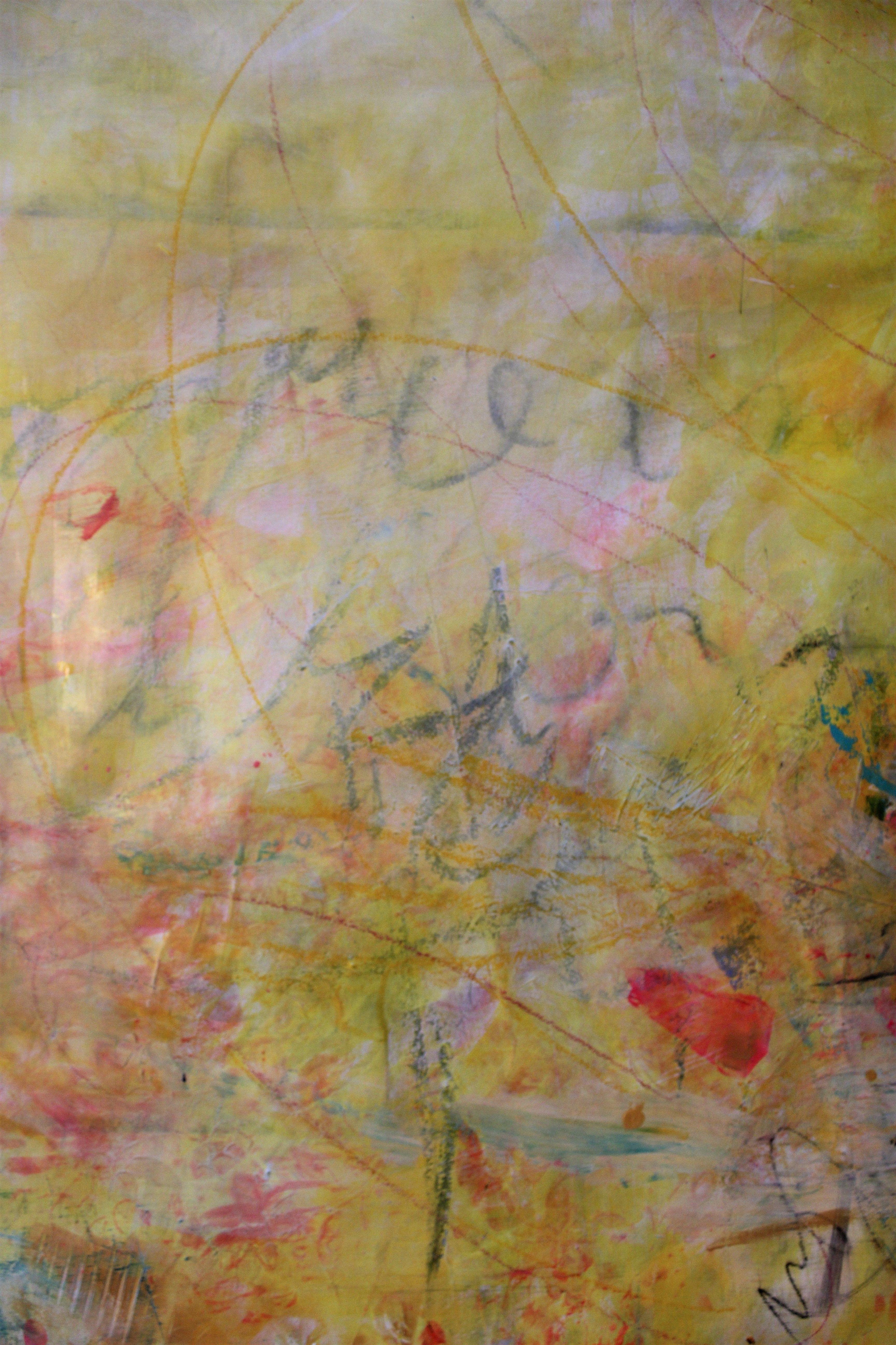 Unapologetically Pink 1, Pintura, Acrílico sobre papel en venta 1