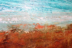 Peinture « Where two worlds meet III » (L'endroit où deux mondes rencontrent), acrylique sur toile