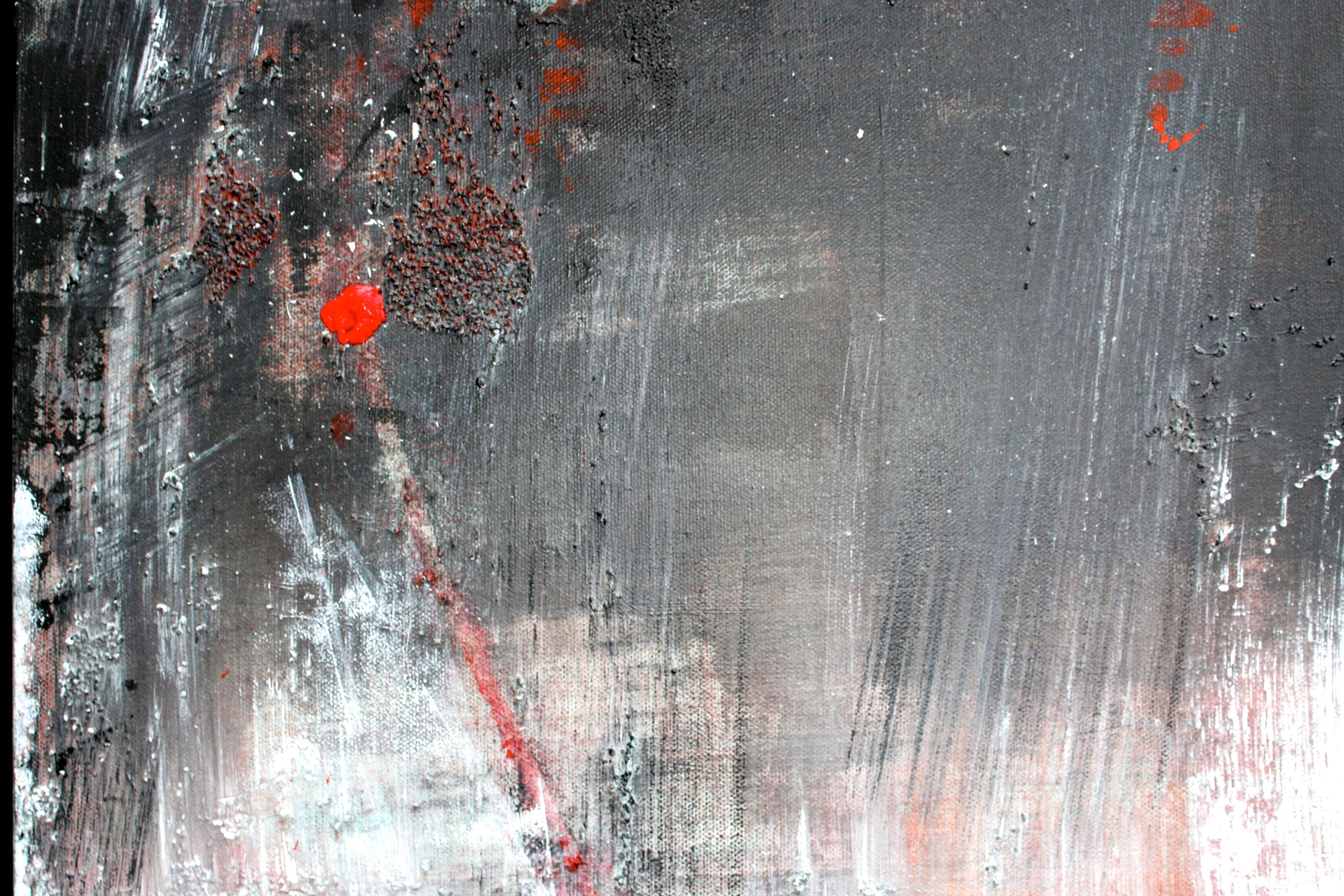 A. Winter in Volo Bog, Pittura, Acrilico su tela - Painting di Laura Spring