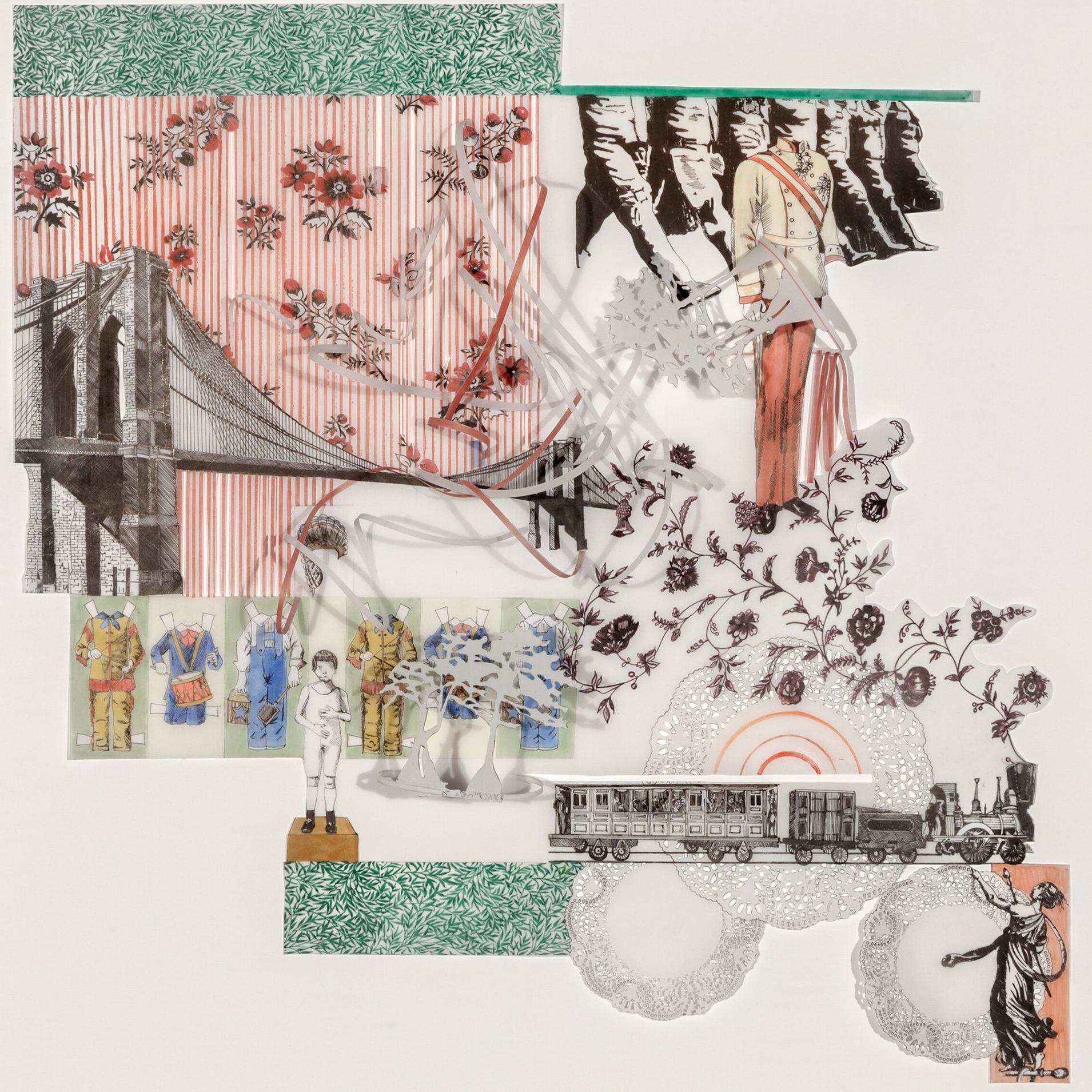 Informations rouge  Infra-Structure - Art de Laura Tanner Graham
