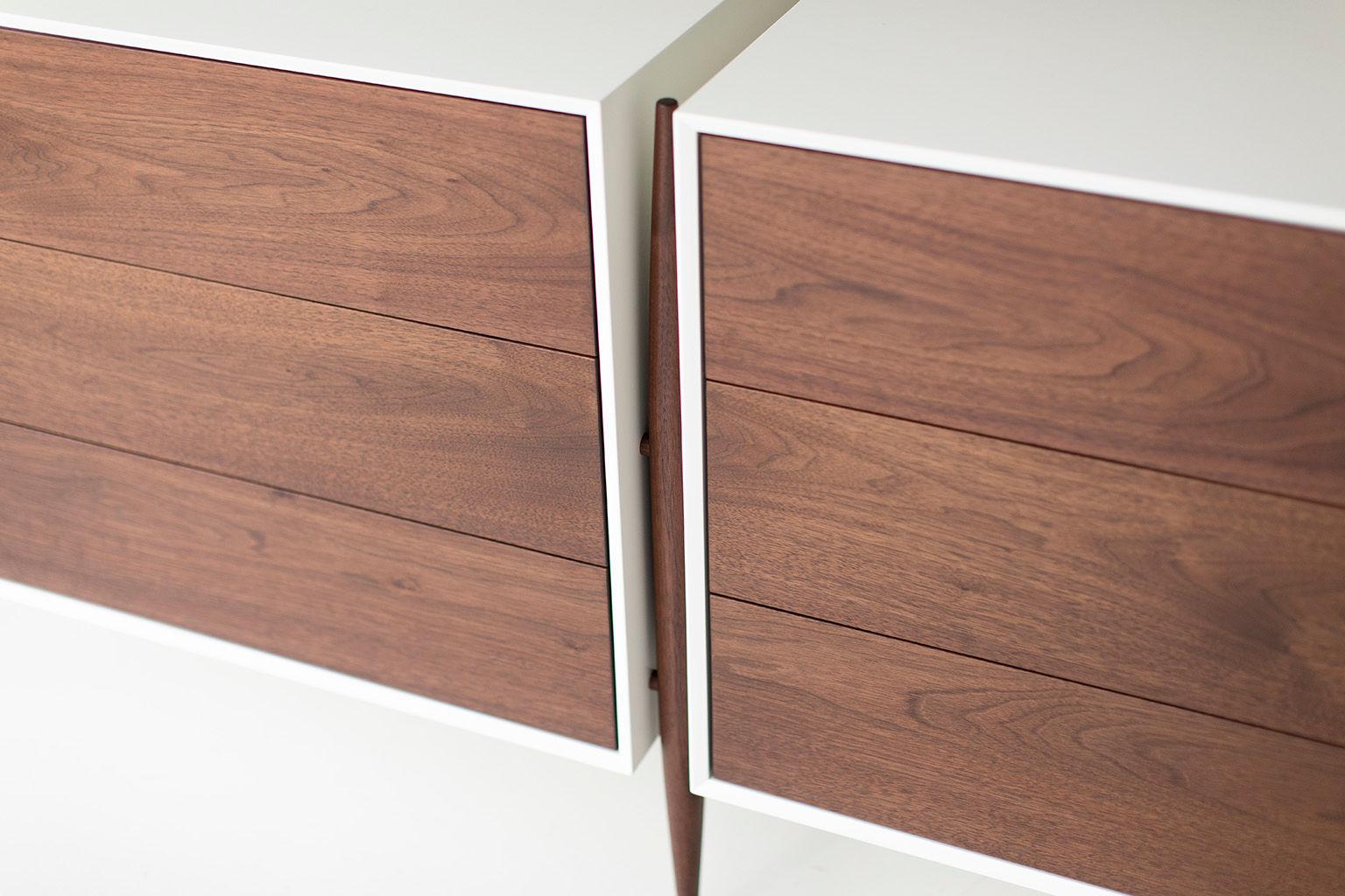 American Laura Trenchard Modern Walnut Dresser for Craft Associates Furniture For Sale