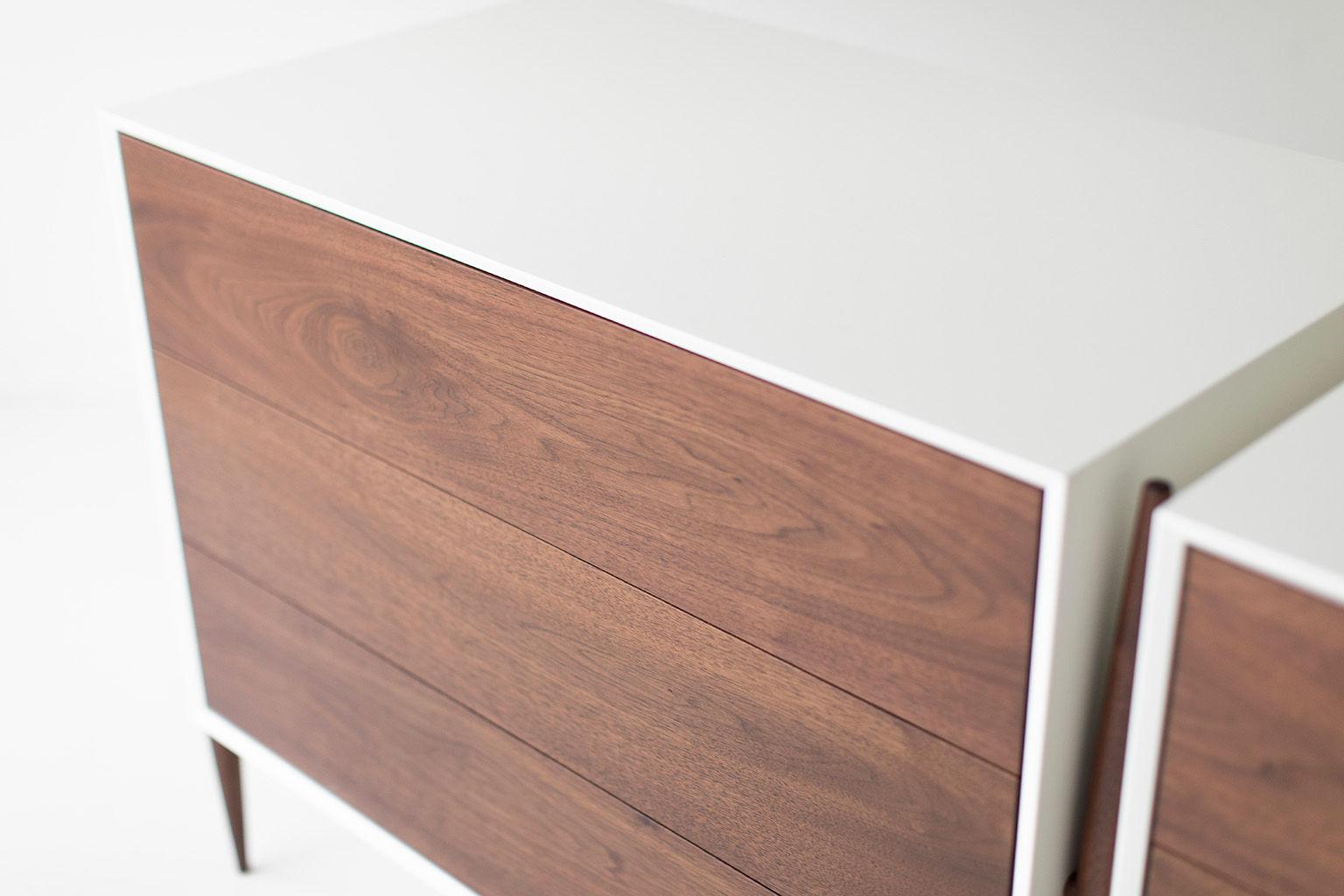 Contemporary Laura Trenchard Modern Walnut Dresser for Craft Associates Furniture For Sale