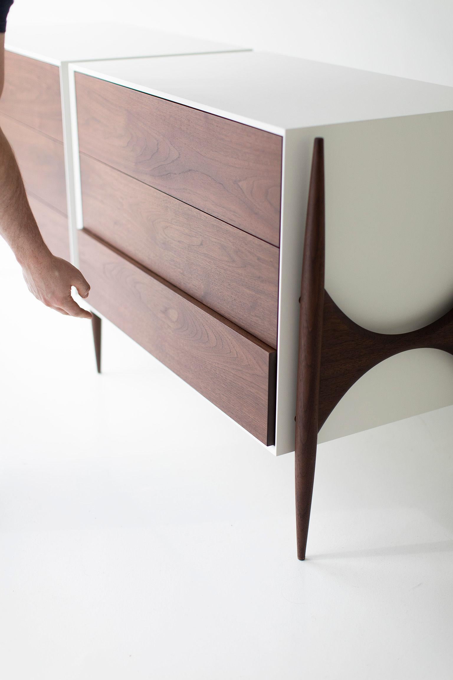 Laura Trenchard Modern Walnut Dresser for Craft Associates Furniture For Sale 2
