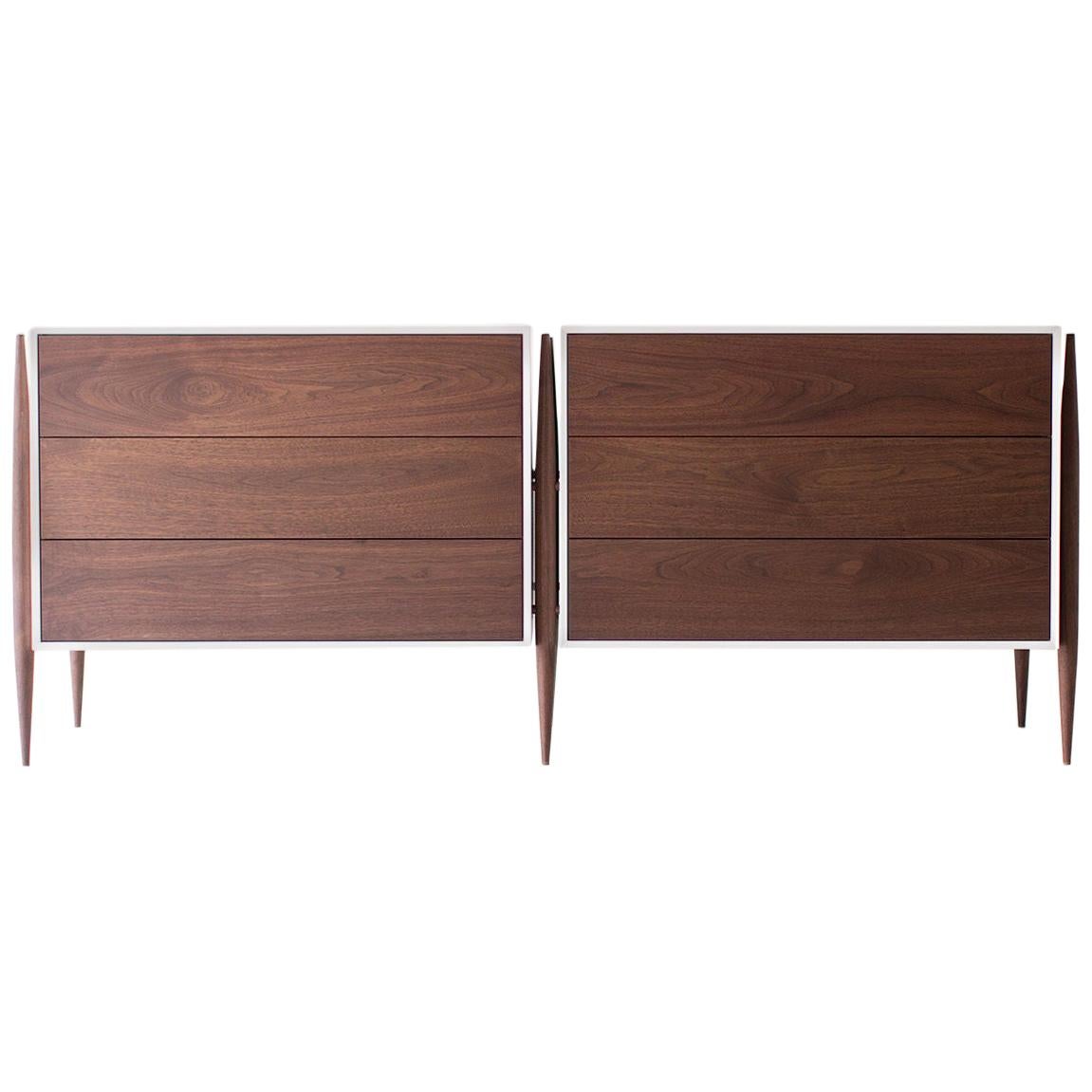 Laura Trenchard Modern Walnut Dresser for Craft Associates Furniture