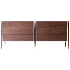 Laura Trenchard Modern Walnut Dresser for Craft Associates Furniture