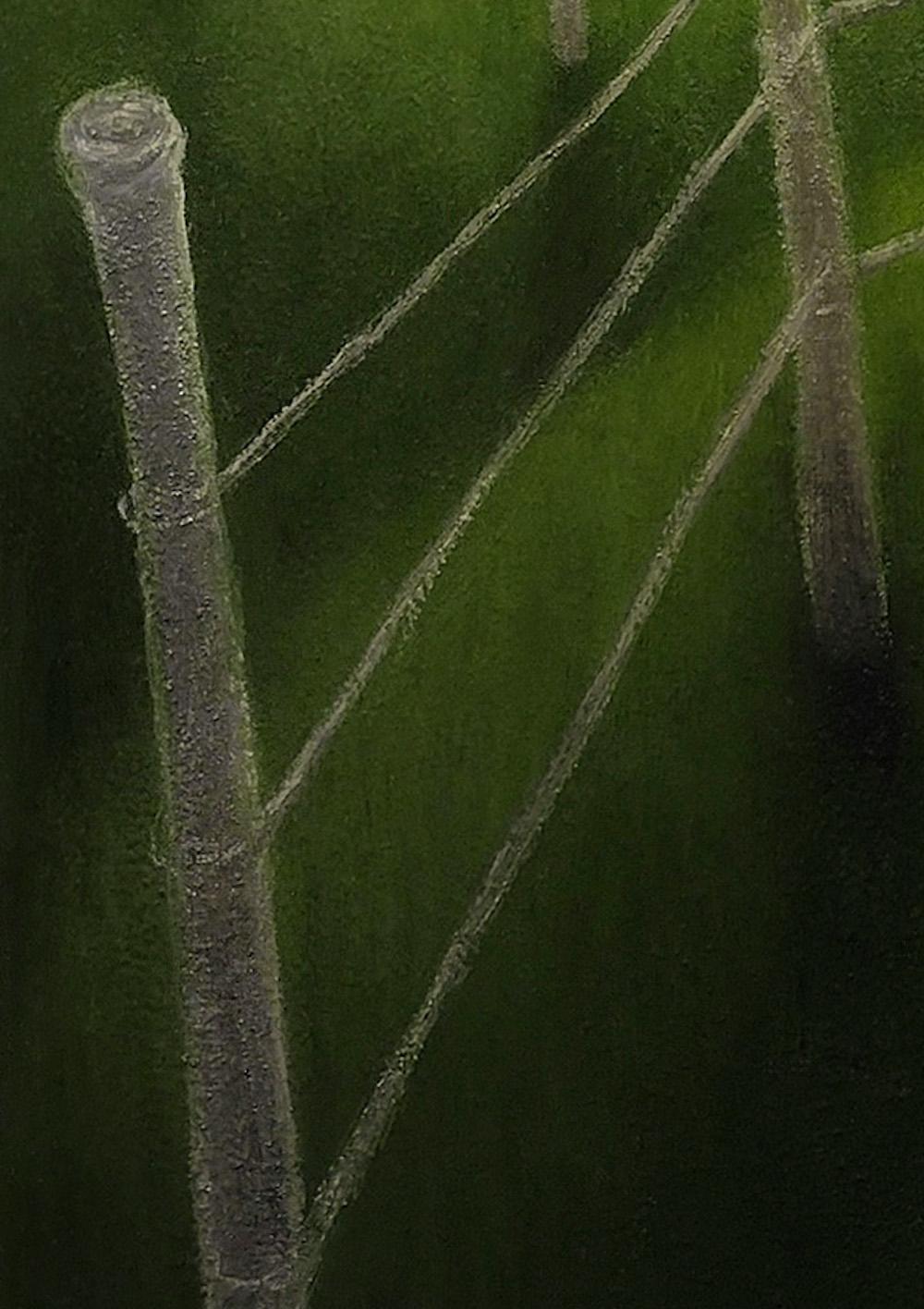 Sich entspannende, surreale grüne pastorale Contemporary American Realist Landscape im Angebot 3