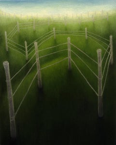 Paisaje Realista Americano Contemporáneo, Surrealista, Pastoral Verde
