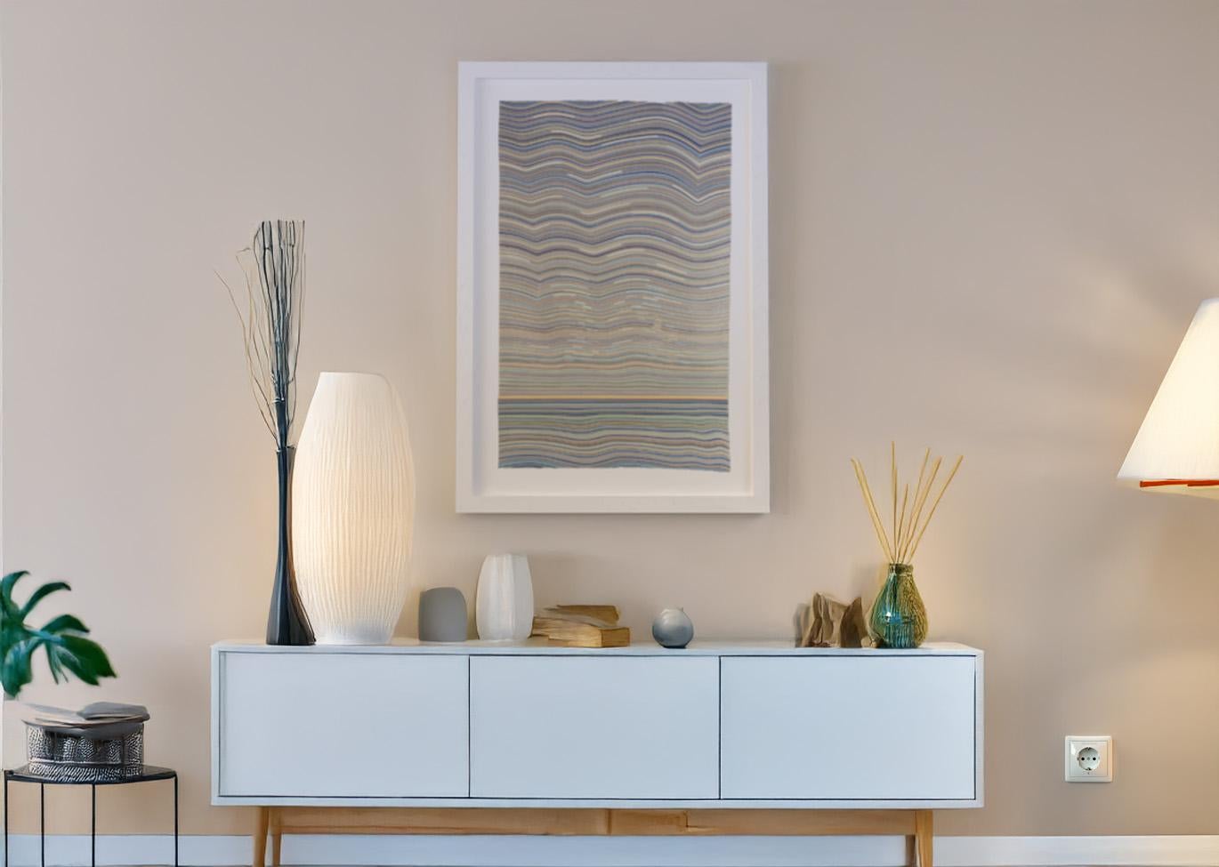 Seaside & Tulip Field, diptych, Original Painting, Abstract art, floral art im Angebot 7