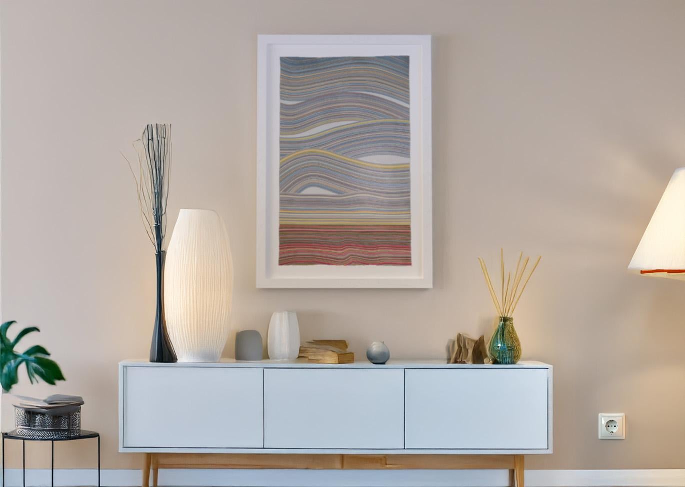 Tulpenfeld, Originalgemälde, Abstrakte Kunst, Blumenkunst im Angebot 2