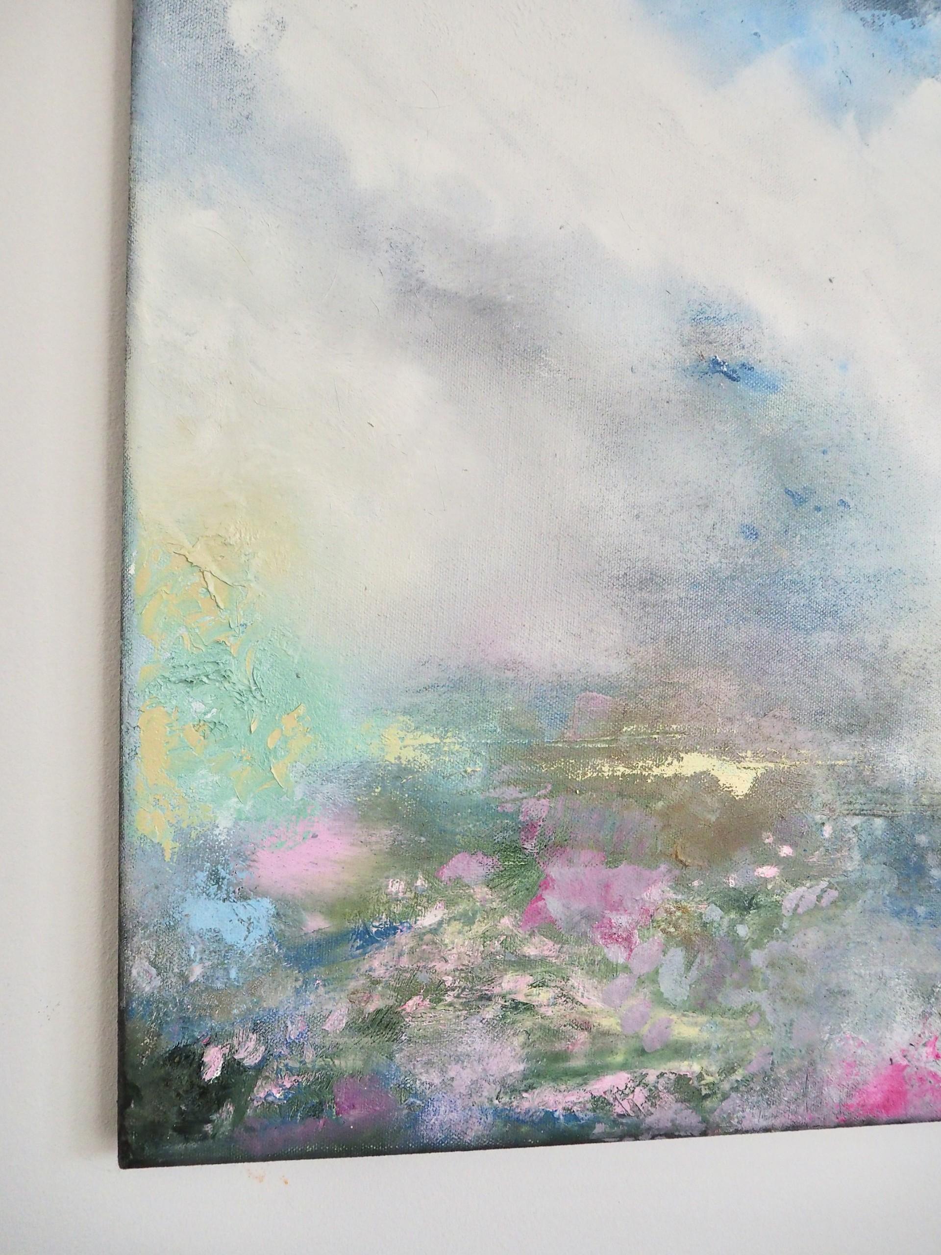 Blühende Felder – Painting von Laura Weekes