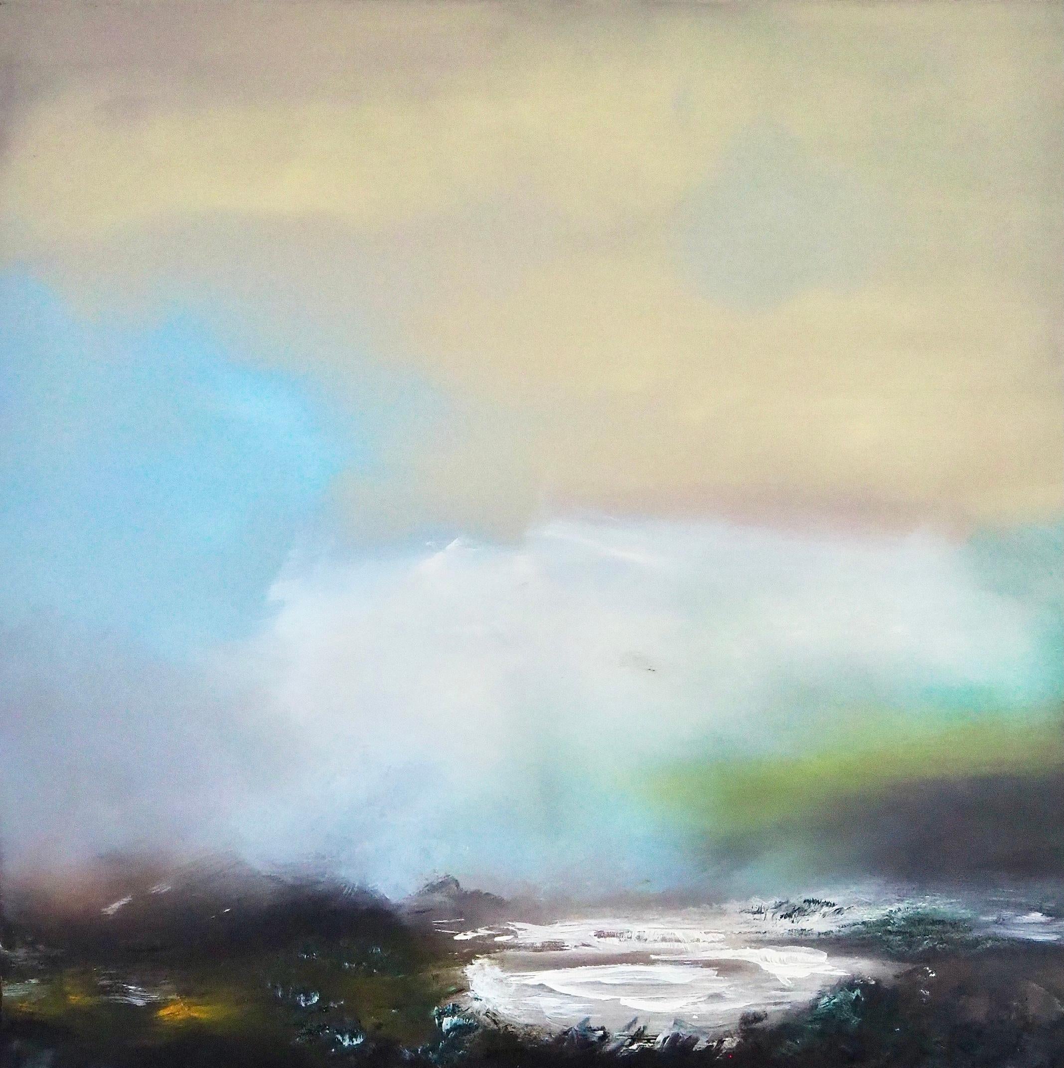 Laura Weekes Landscape Painting - Wheat Blush