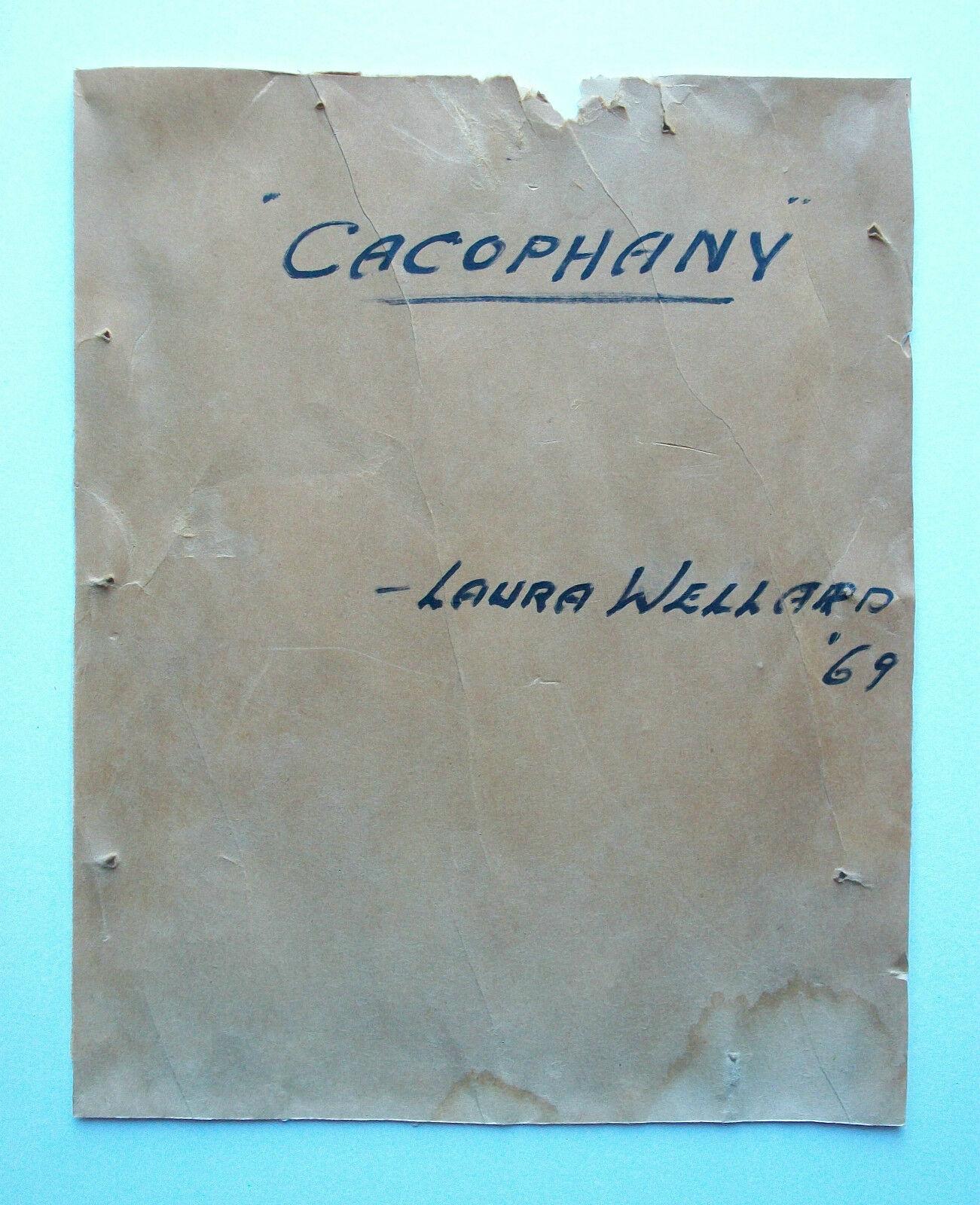 Laura Wellard, Cacophony, Malerei des Expressionismus der Mitte des Jahrhunderts, Kanada, ca. 1969 im Angebot 5
