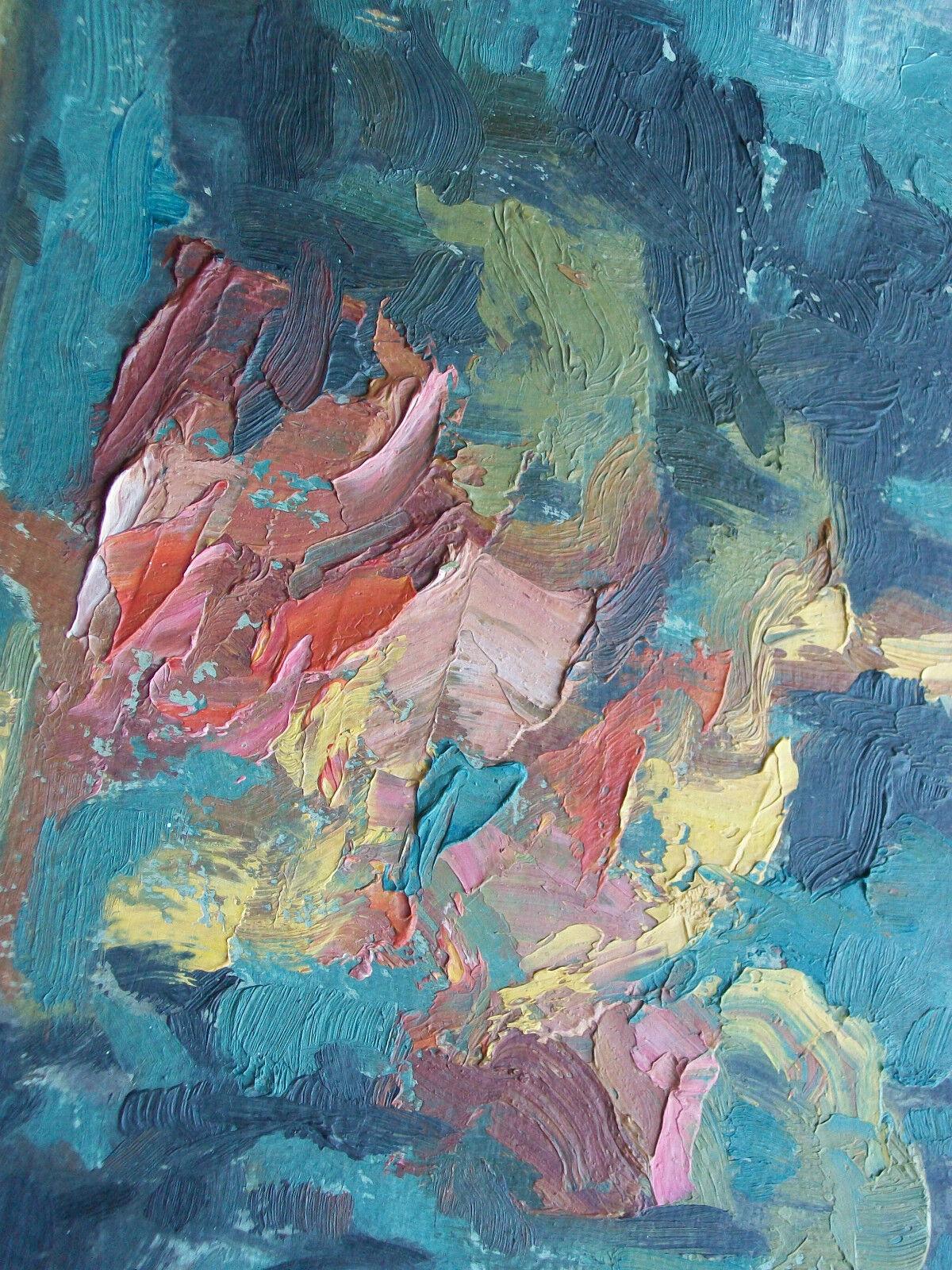 Canadian Laura Wellard, Cacophony, Mid Century Expressionist Painting, Canada, C.1969 For Sale