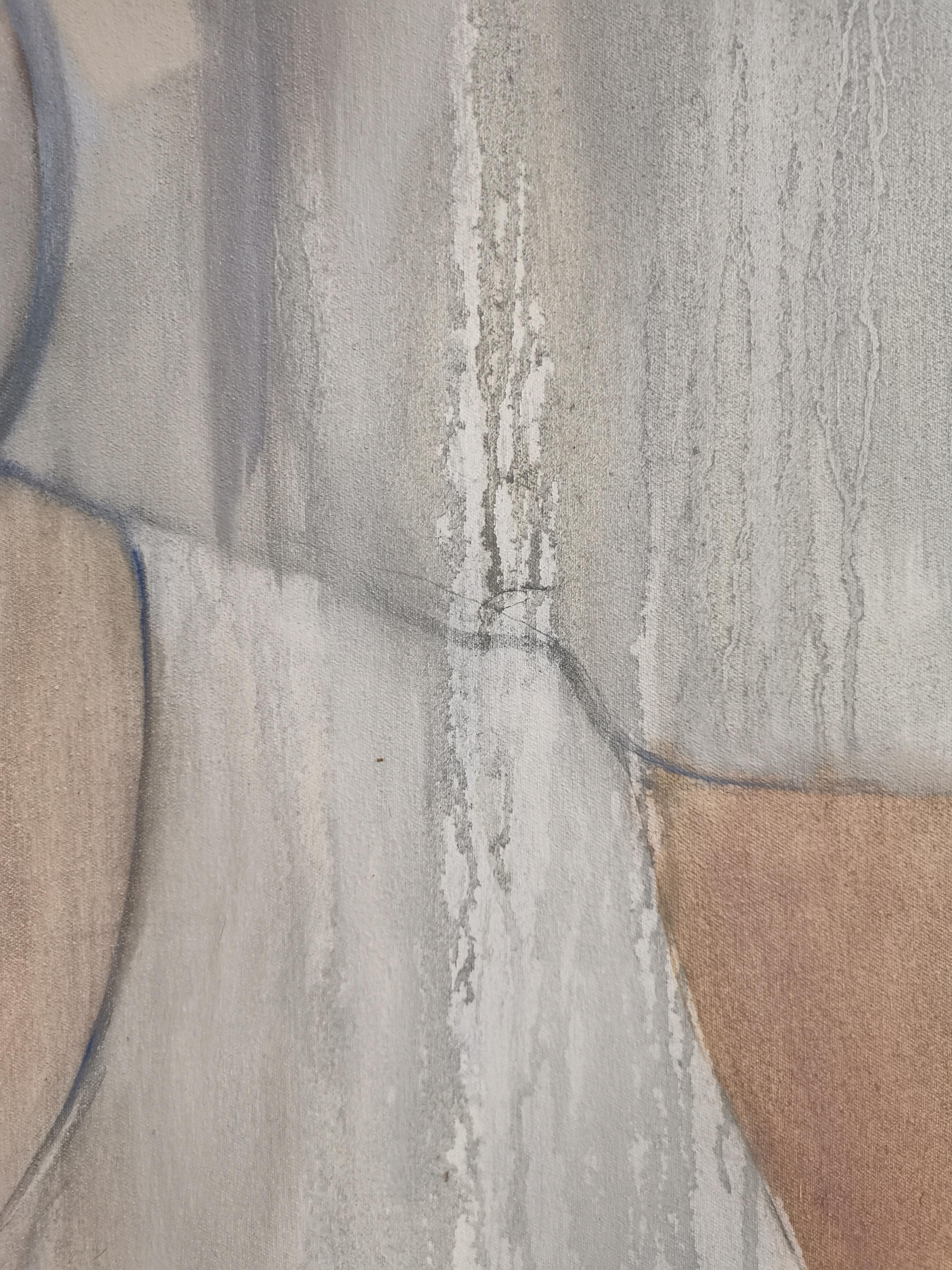 Un grand et beau portrait original à l'huile sur toile tendue, prêt à être accroché. Encadrement sur demande