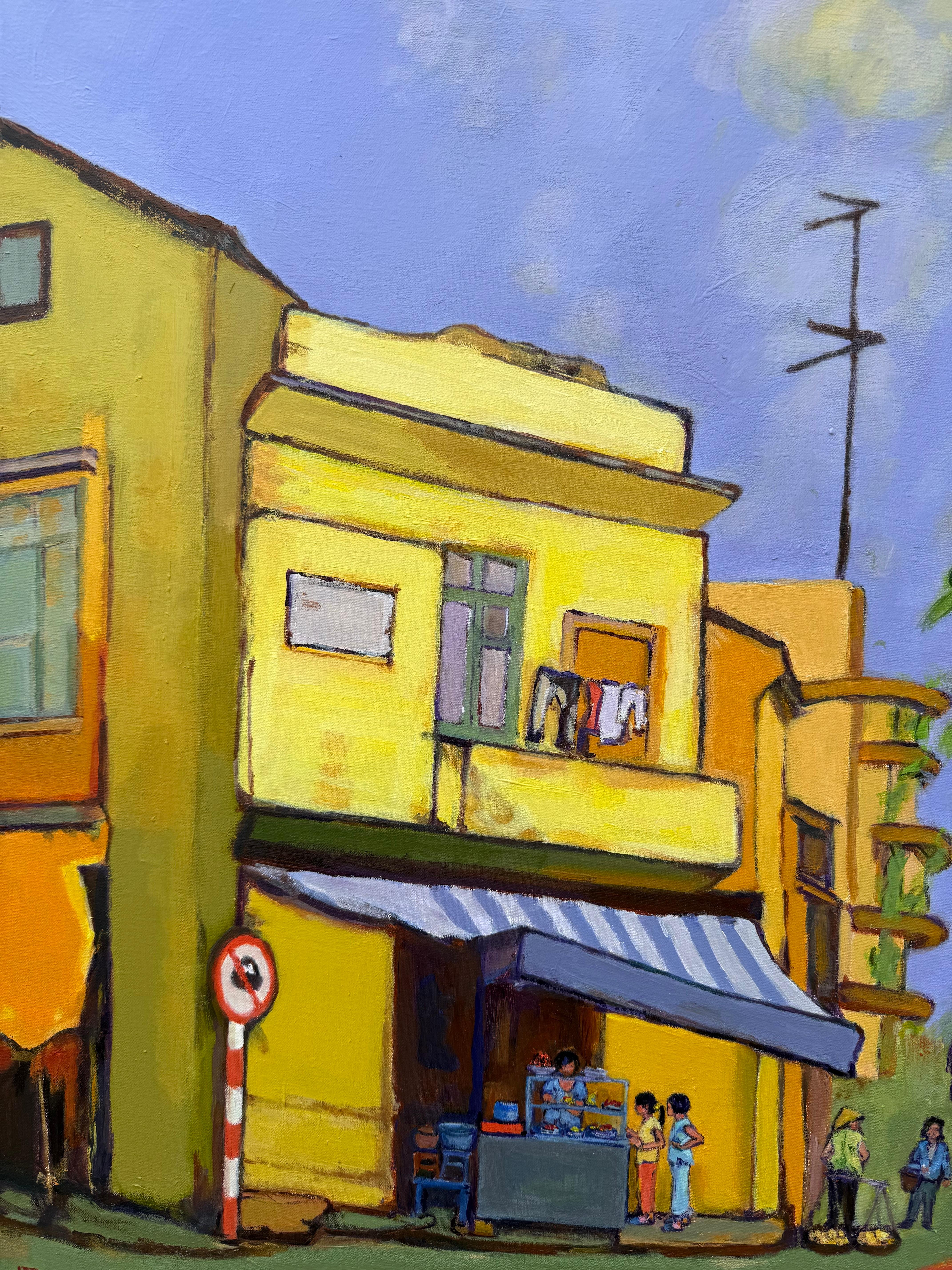 Mattina di MISTI in Vietnam, Pittura originale in vendita 1