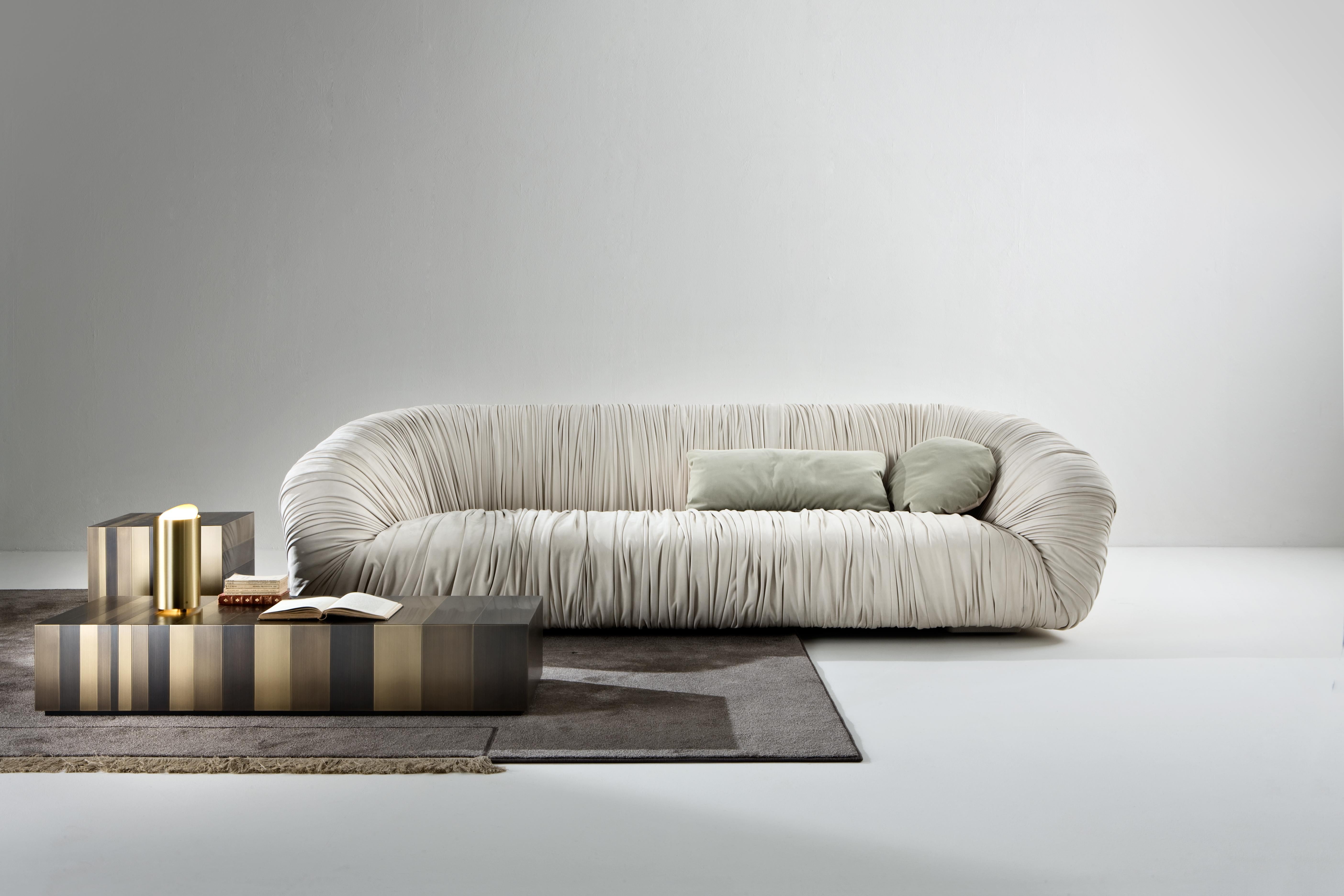 Contemporary Laurameroni Custom Draped Sofa 