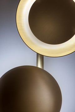 Laurameroni "Gaia" Small Hanging Lamp in Satin Brass for Ceiling & Wall