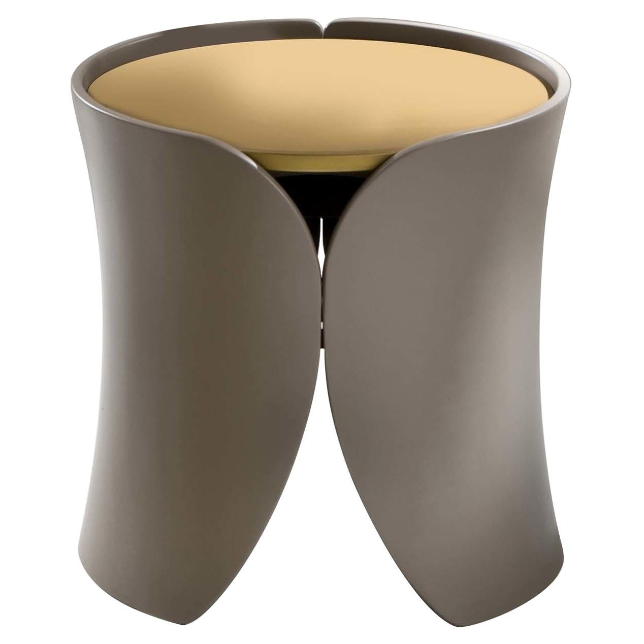 Laurameroni "Hugs" Rounded Low Table in Lacquered Wood For Sale
