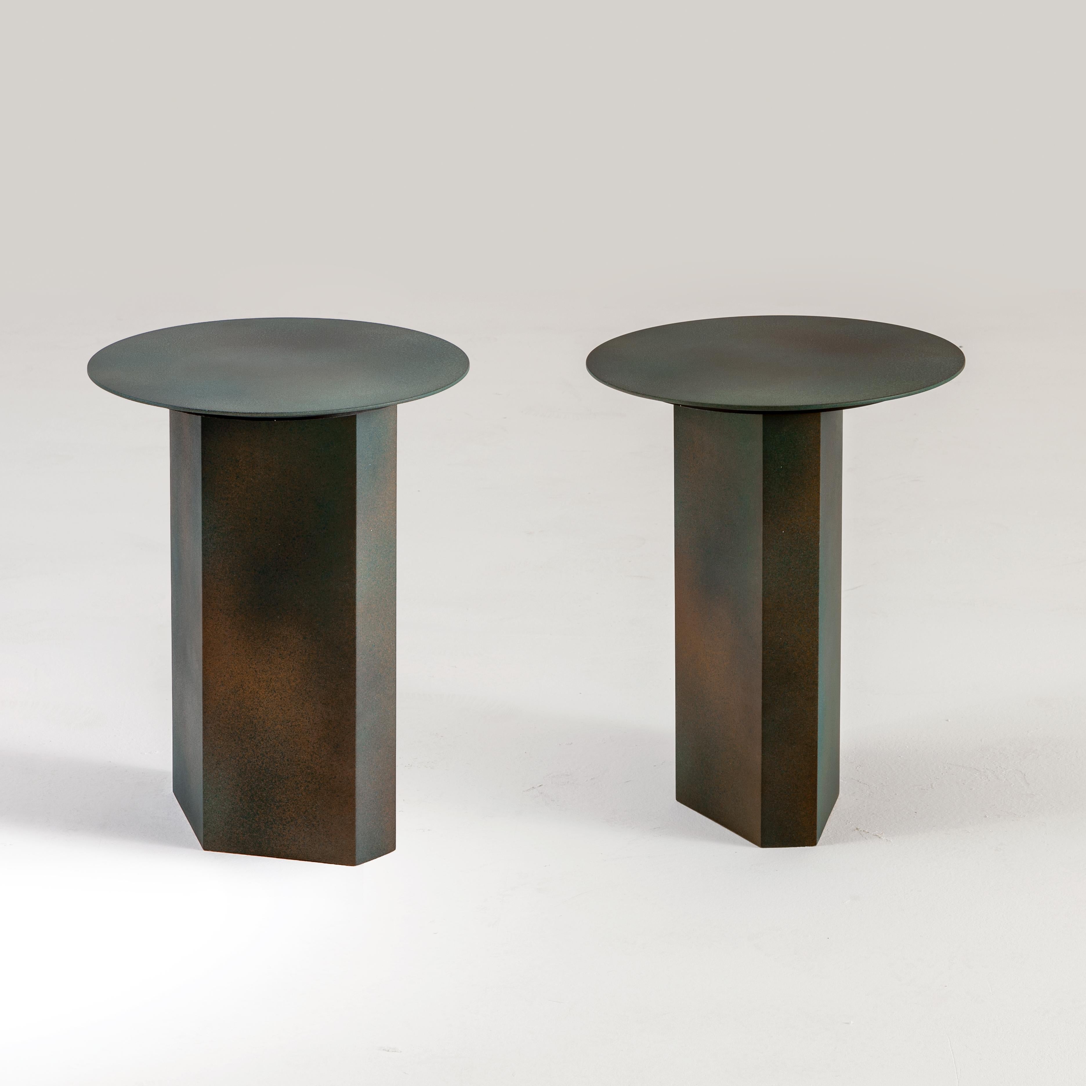 Laurameroni „Imperfetto“ Couchtische-Set aus maßgefertigten Materialien im Angebot 3