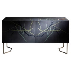 Laurameroni „Inverno“ Sideboard mit Intarsien von Fausta Squatriti, limitierte Auflage