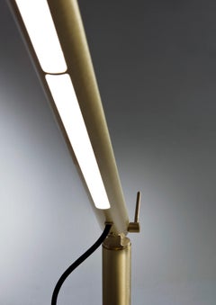 Laurameroni "Level" Minimal Floor Lamp in Brass by Artefatto Design Studio