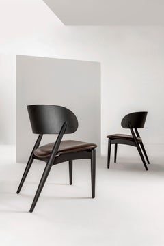 Laurameroni LV 105 Chaise moderne minimale en cuir