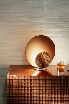 Lampe de table moderne Laurameroni « Clos » en matériaux personnalisés