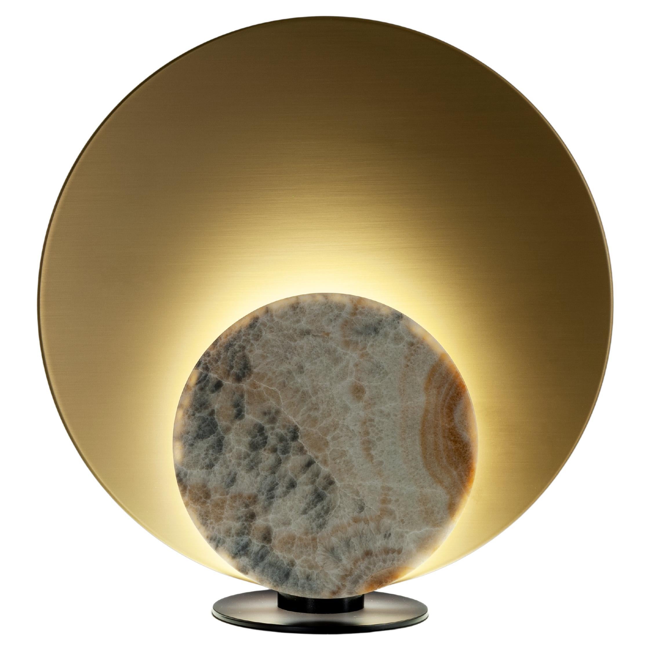 Moderne Laurameroni-Tischlampe „Clis“ aus maßgefertigten Materialien im Angebot