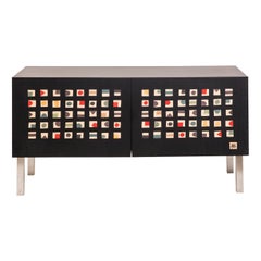 Laurameroni „Quadratini Magici“ Sideboard mit Intarsien von Aoi H. Kono, limitierte Auflage